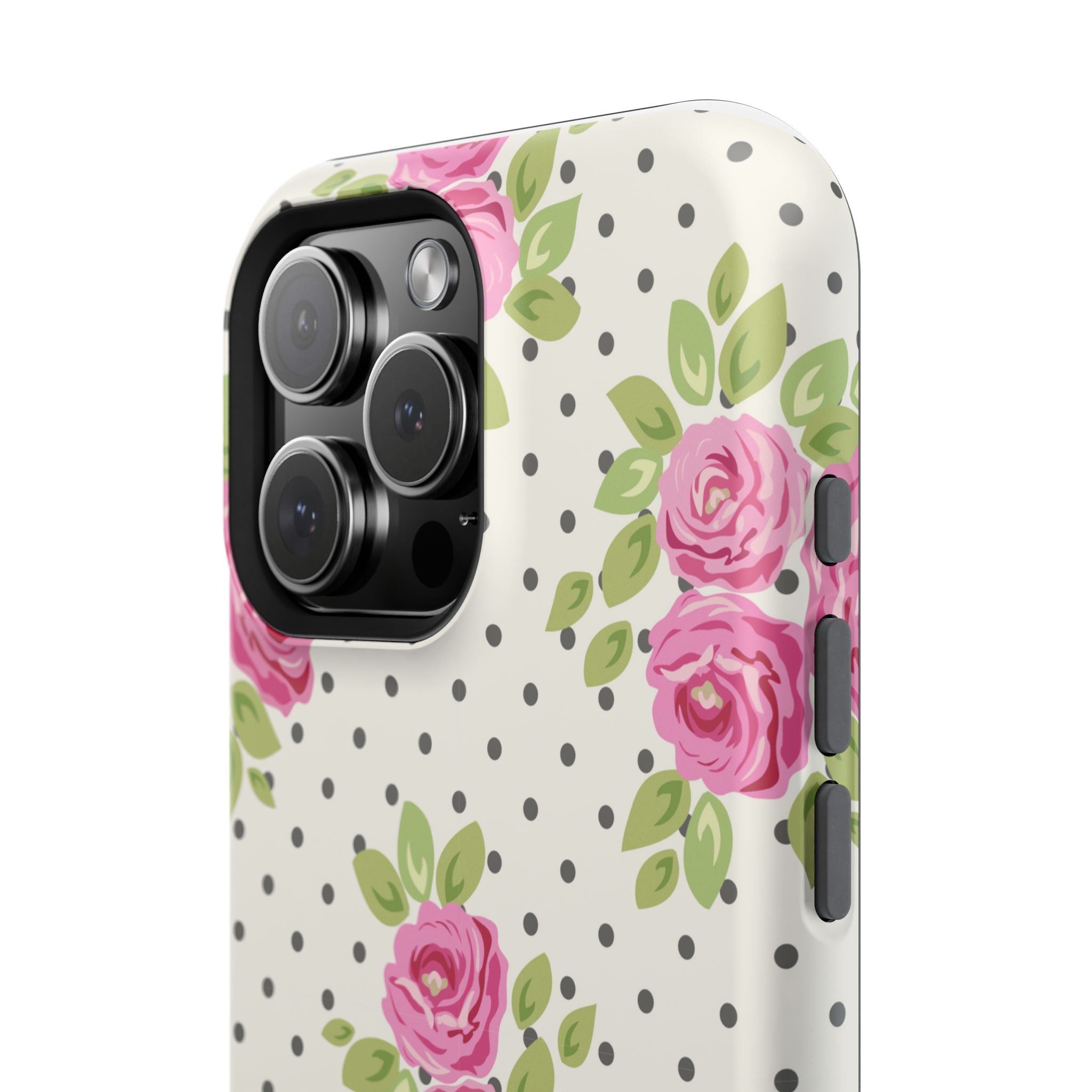 Customizable: Floral Polka Dot Phone Case