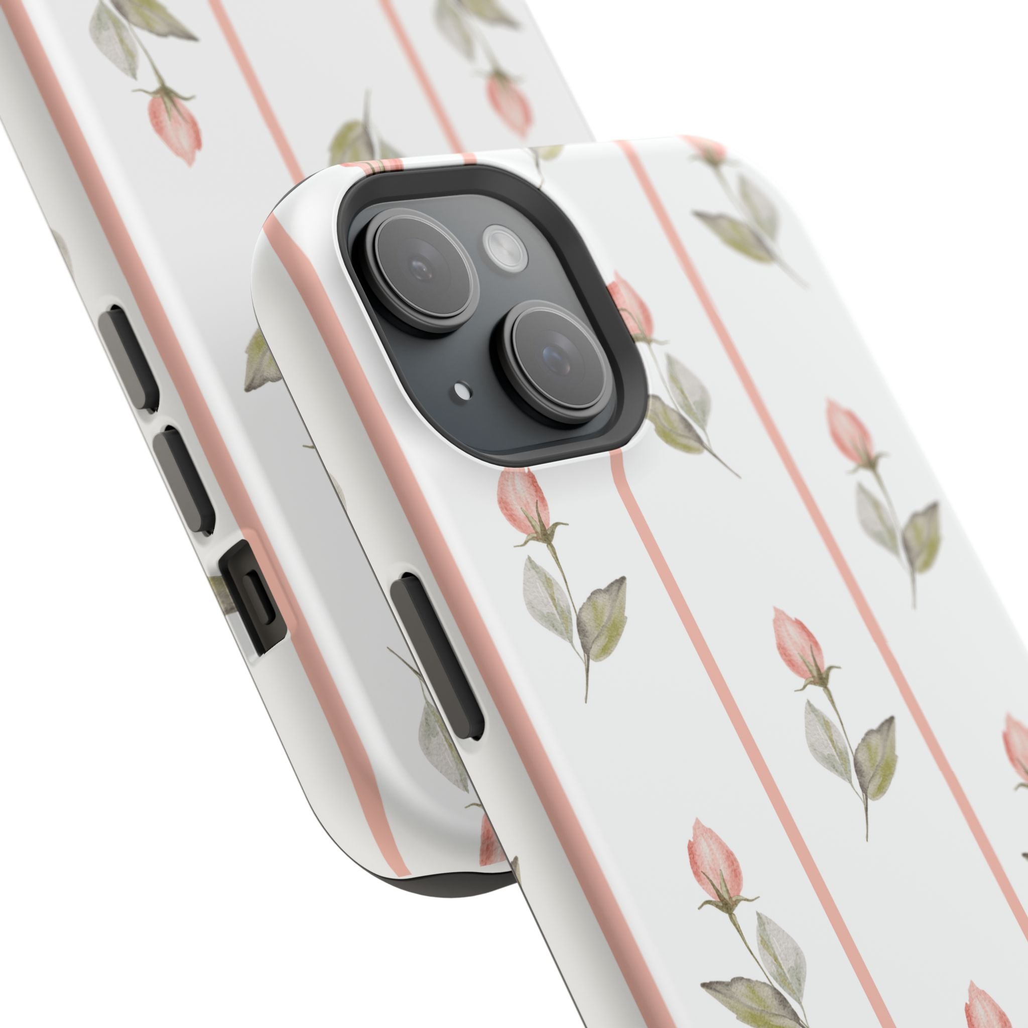 Customizable: Floral Impact-Resistant Phone Case, Chic Phone Cover