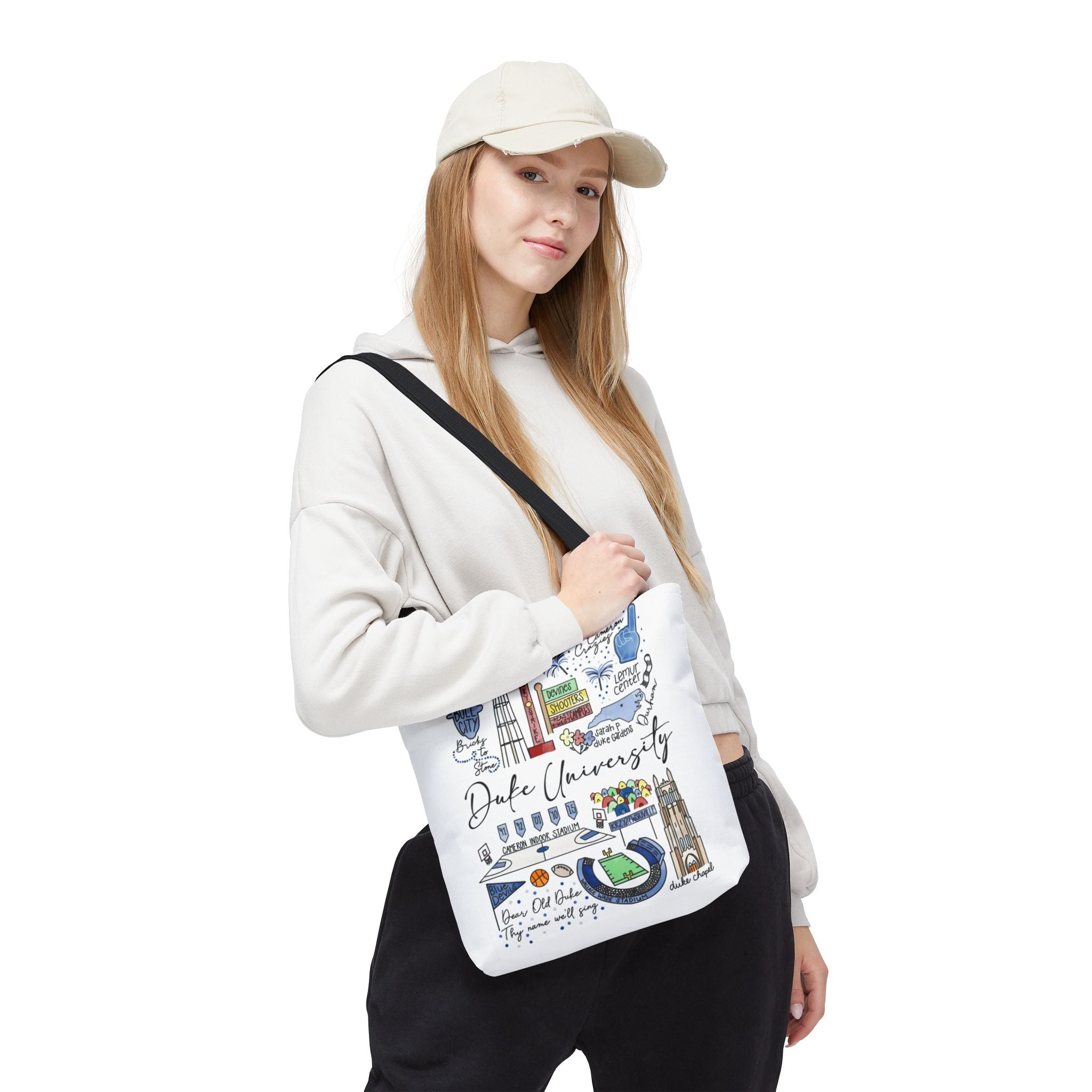 Duke University Tote Bag, College Spirit Bag, Campus Life Accessory, School Pride Gift, Eco-Friendly Shopping Bag