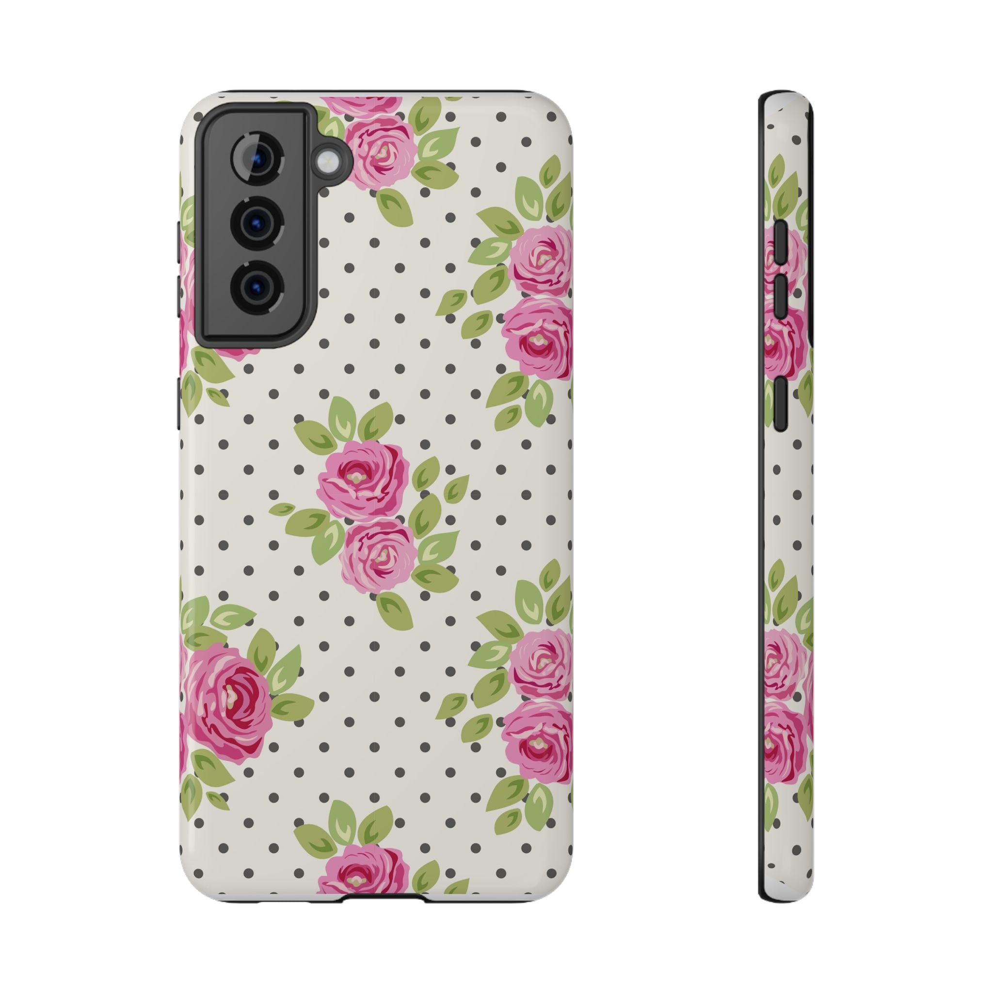Customizable: Floral Polka Dot Phone Case