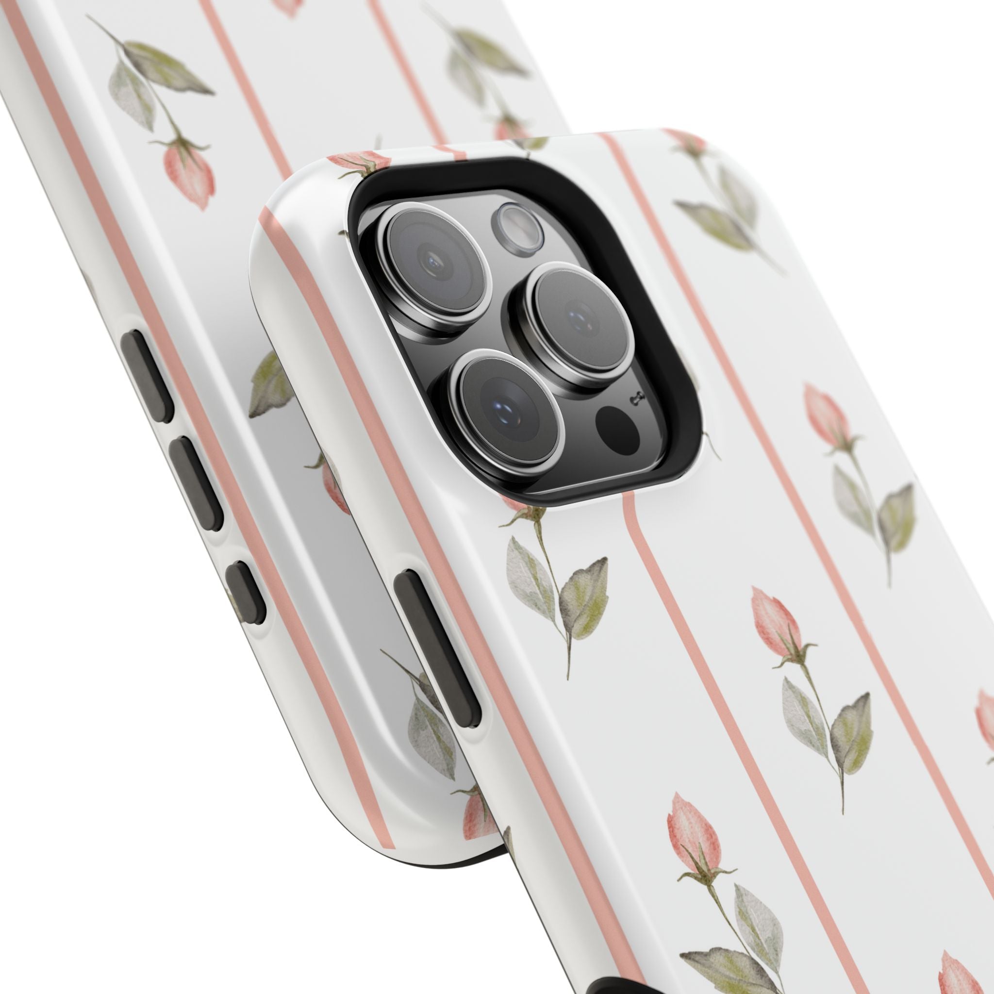 Customizable: Floral Impact-Resistant Phone Case, Chic Phone Cover