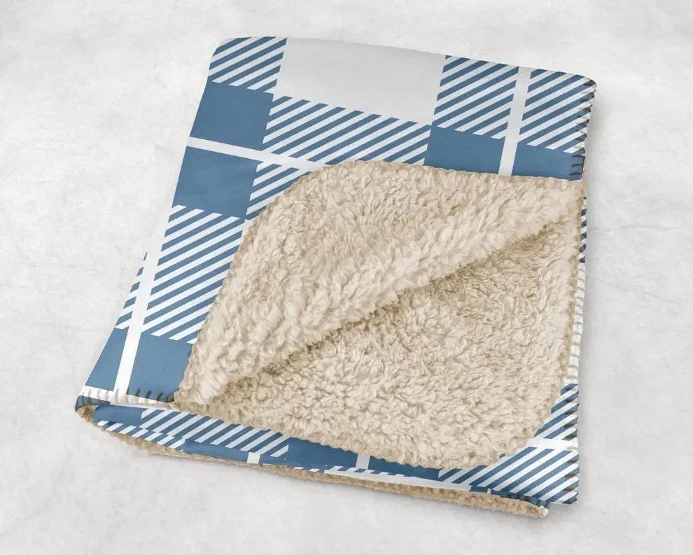 Sigma Delta Tau XL 60x80 Sherpa Throw Blanket - Plaid