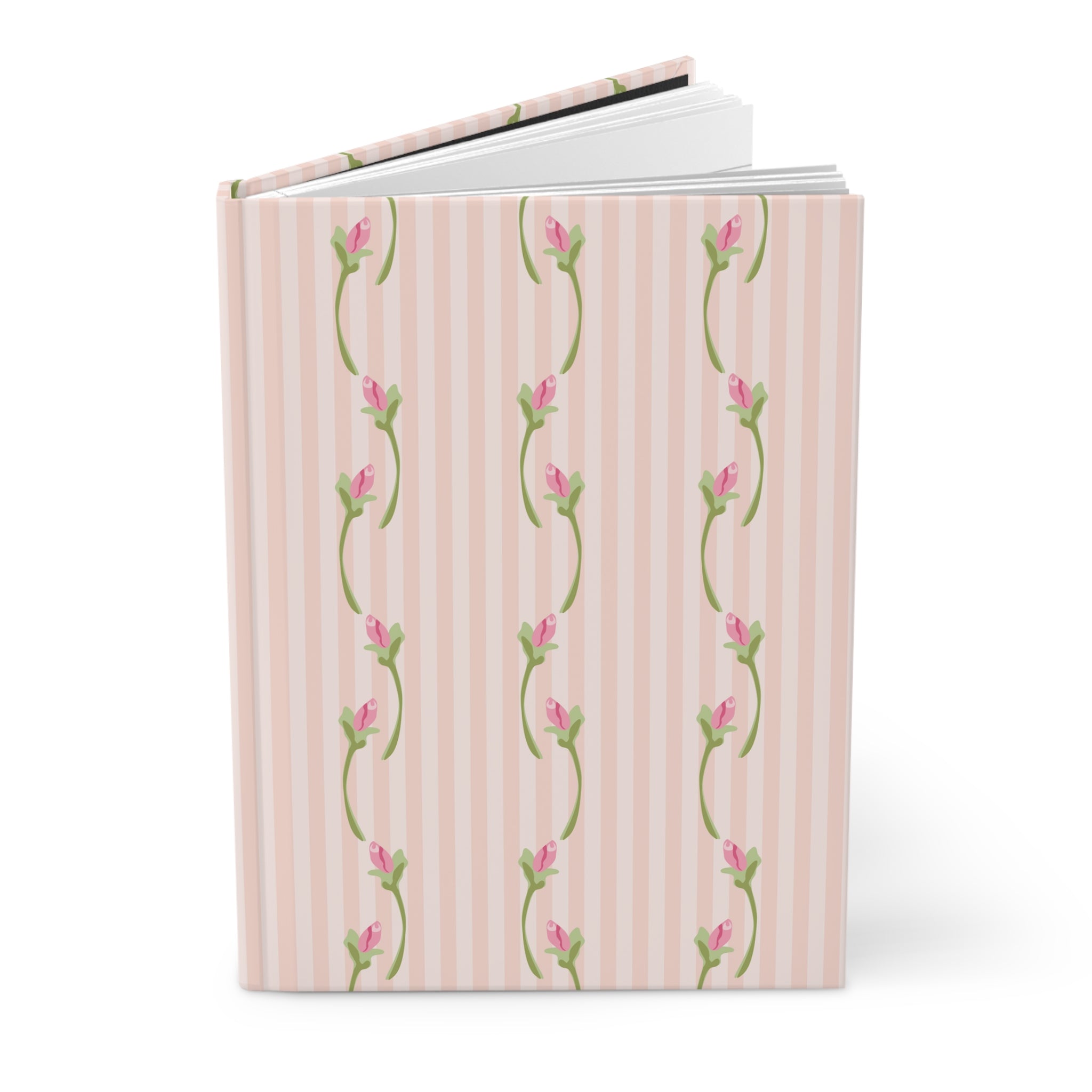 Customizable: Floral Hardcover Journal - Elegant Pink Floral Design, Floral Notebook, Personal Journal, Cute Diary, College Send off Gift