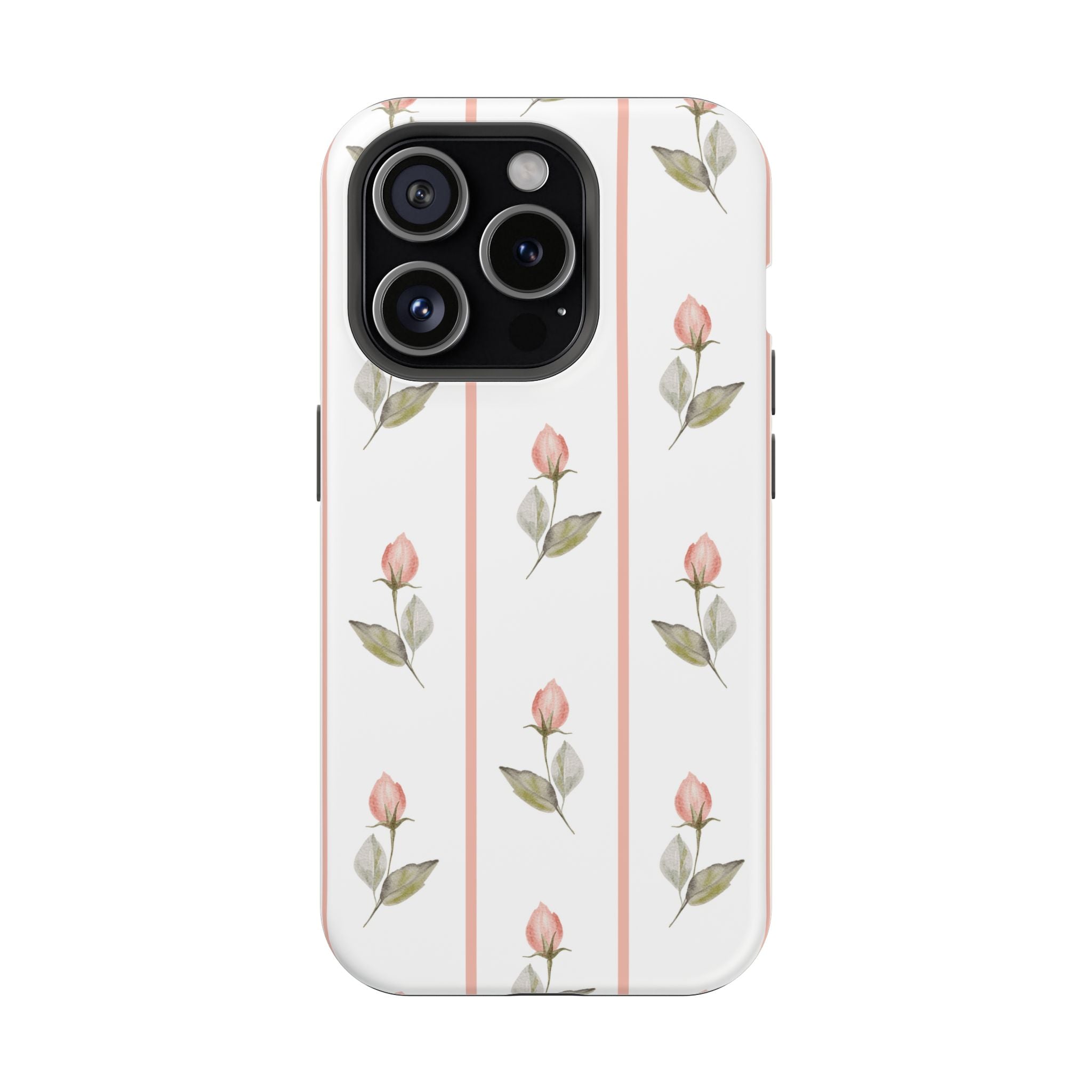 Customizable: Floral Impact-Resistant Phone Case, Chic Phone Cover