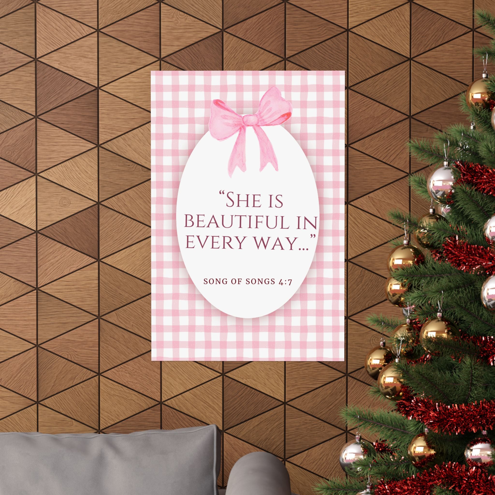 Inspirational Wall Art Poster, Motivational Decor, Gift for Her, Perfect Dorm Decor, Christian Home Decoration