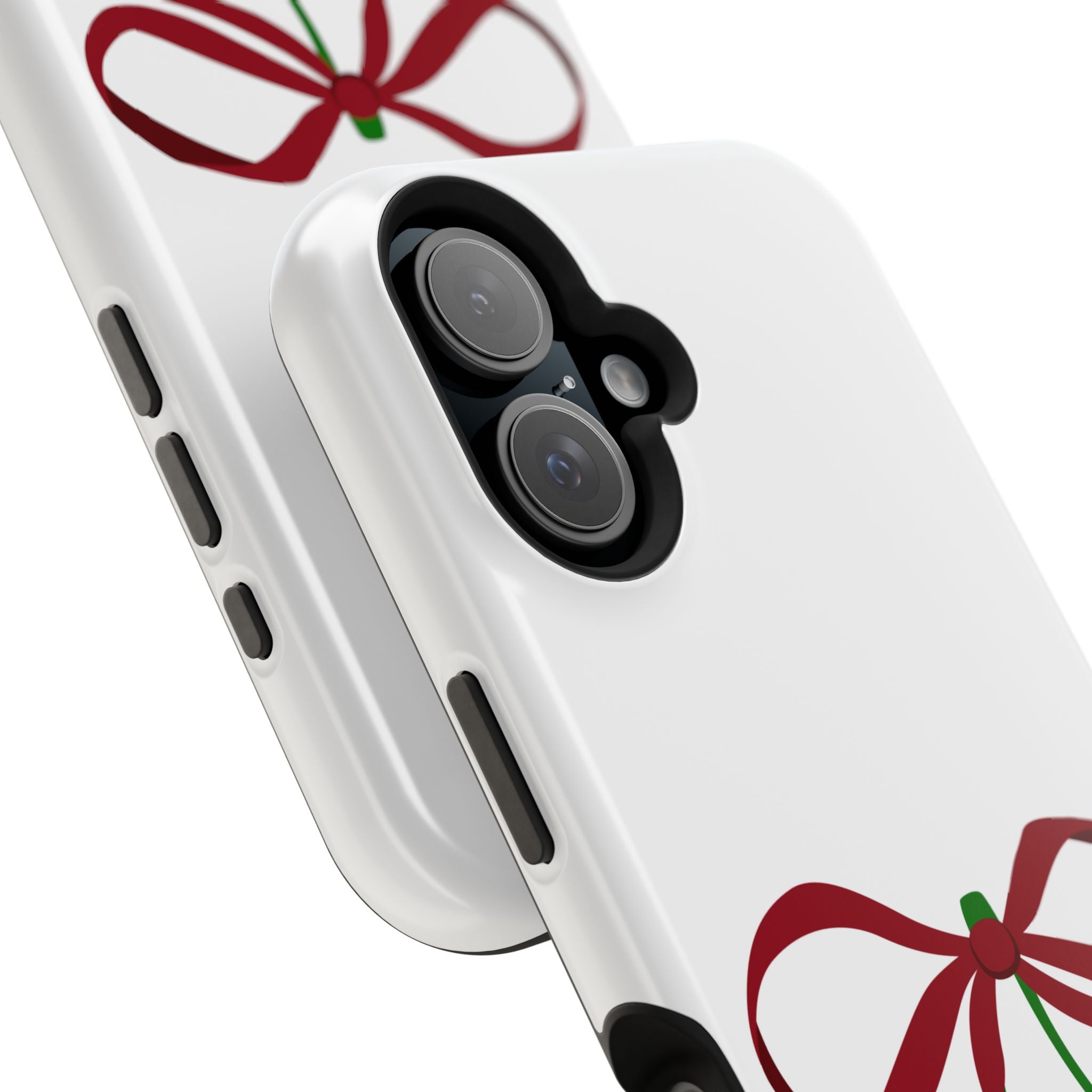 Customizable: Cherry Bow Impact-Resistant Case for Smartphones | Cute Phone Cover | Gift for Her | Cherry Lover's Accessory | Durable Phone Case