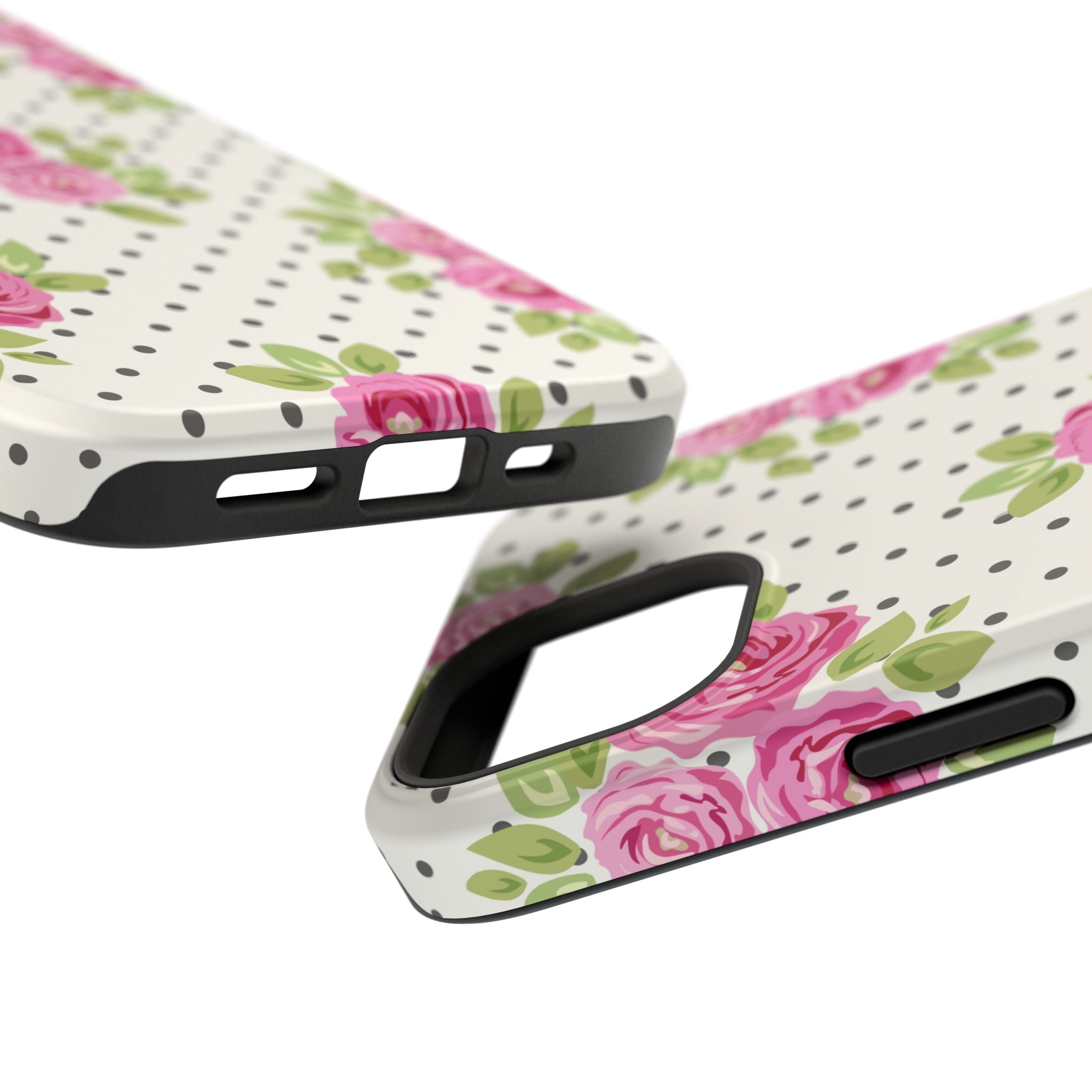 Customizable: Floral Polka Dot Phone Case