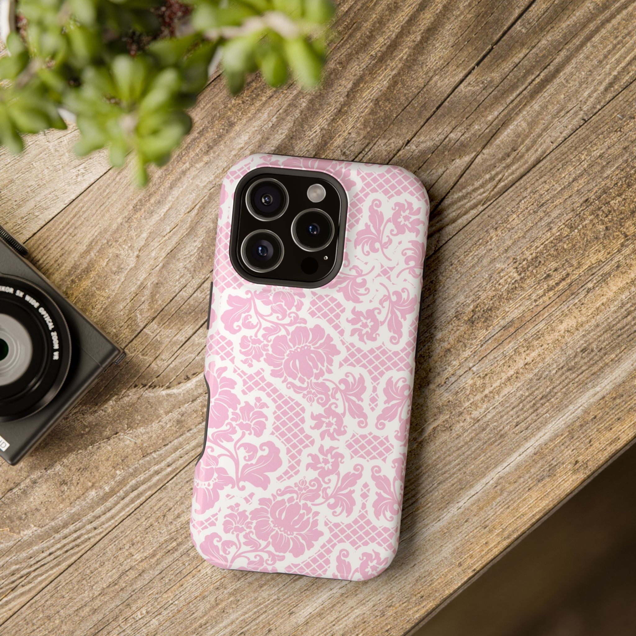 Customizable: Pink Lace Inspired Elegantly Chic Impact-Resistant Case