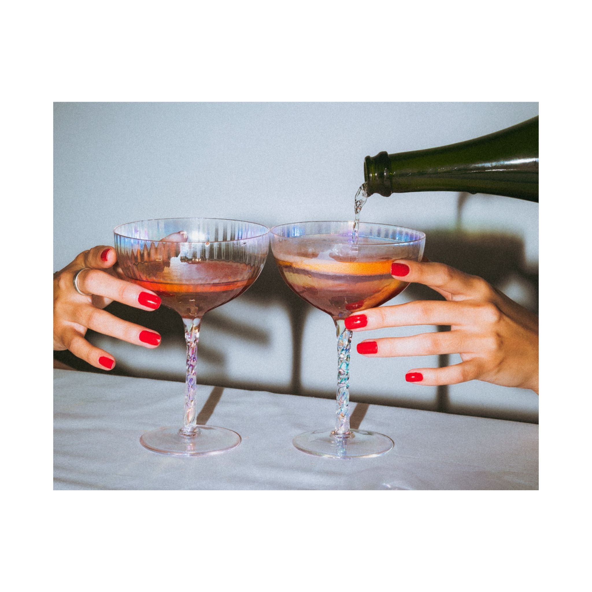 Chic Cocktail Wall Art, Matte Horizontal Posters, Celebratory Decor, Home Bar Art, Stylish Gifts for Friends, Modern Decor