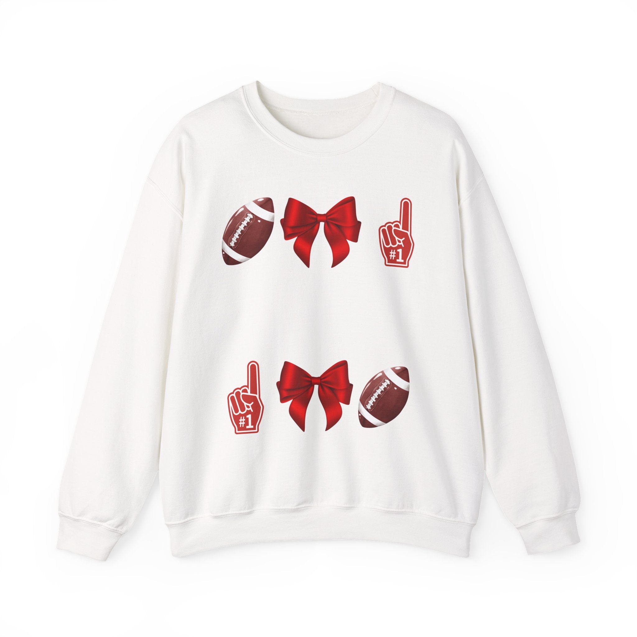 Customizable Red-Themed Game Day Sweatshirt