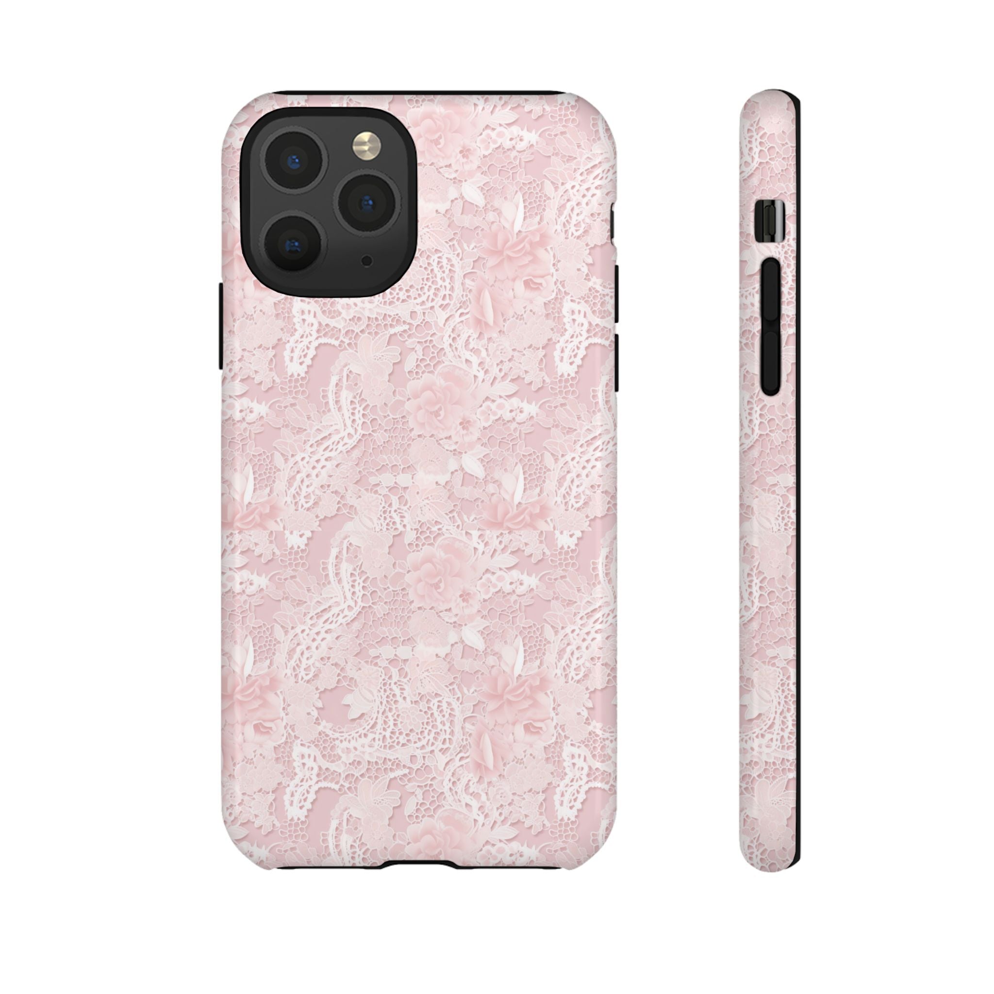 Customizable: Pink Floral Phone Case, Stylish Tough Cases, Unique Gift for Her, Cute Phone Accessories, Floral Tech Cover