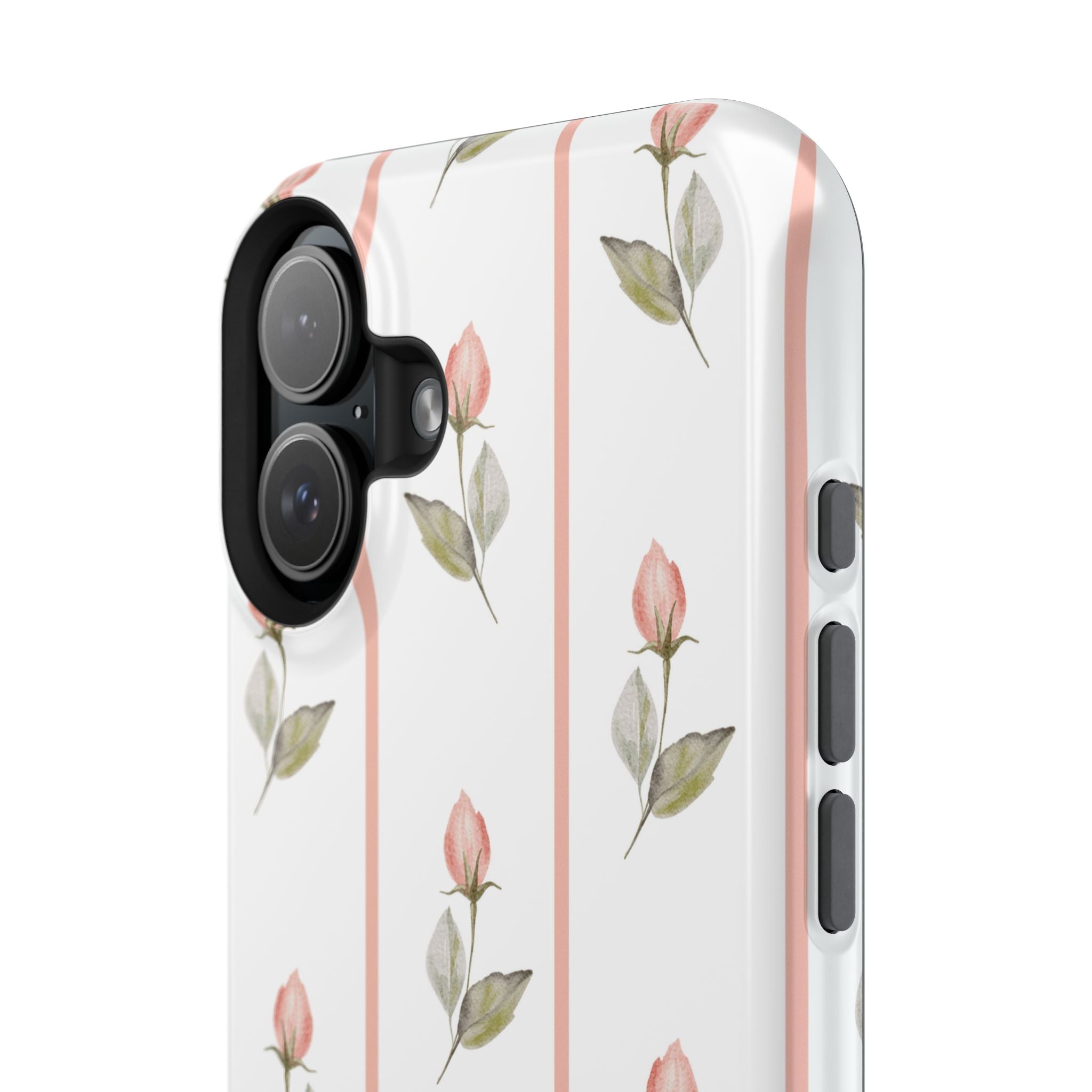 Customizable: Floral Impact-Resistant Phone Case, Chic Phone Cover
