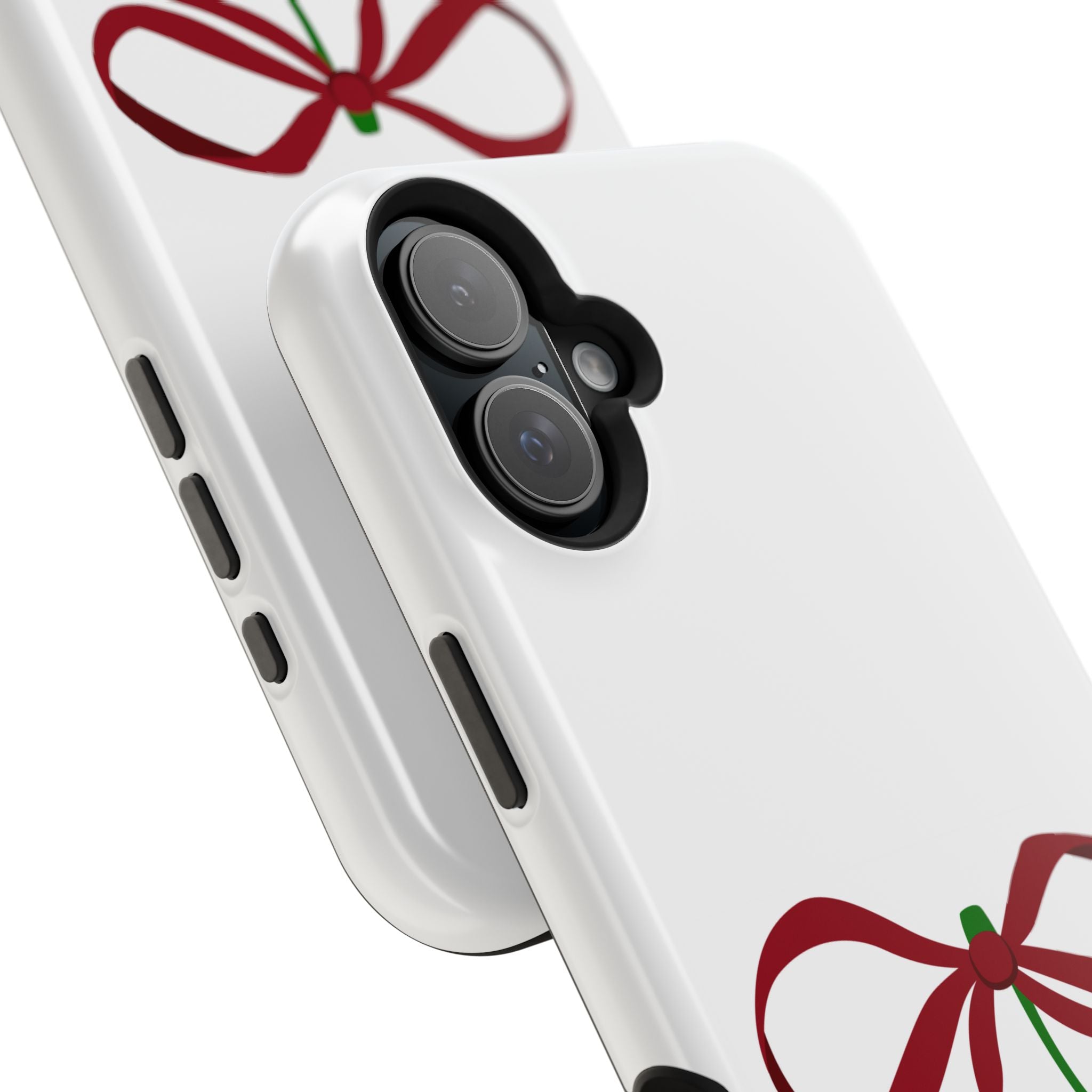 Customizable: Cherry Bow Impact-Resistant Case for Smartphones | Cute Phone Cover | Gift for Her | Cherry Lover's Accessory | Durable Phone Case