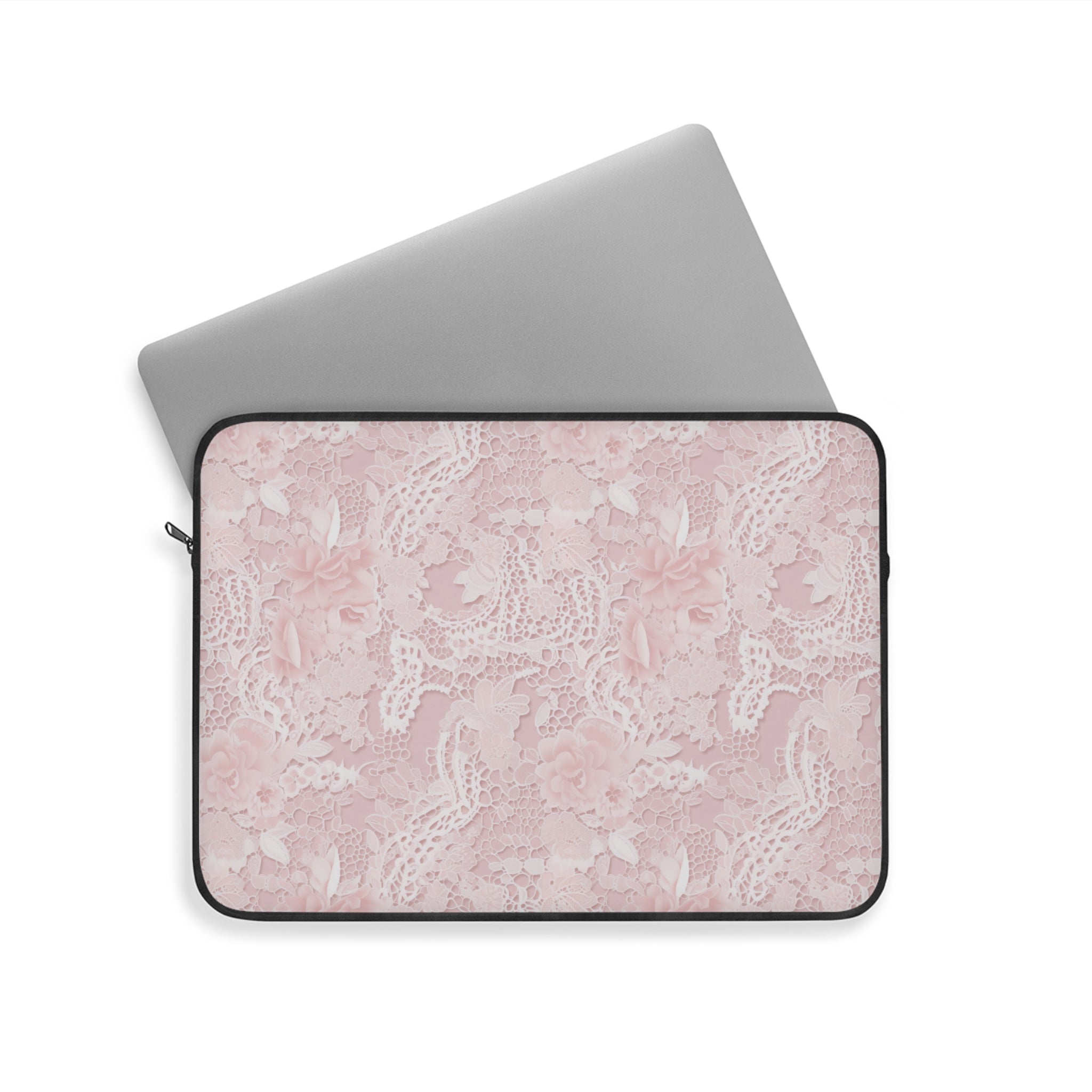 Customizable: Stylish Floral Laptop Sleeve - Elegant Protection for Your Device, Gift for Students, Perfect for College, Work or Travel