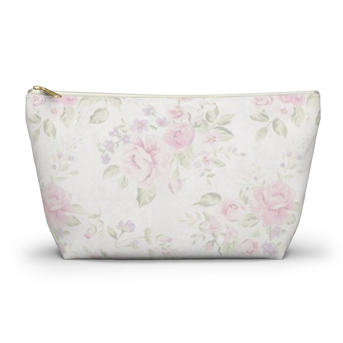 Floral Accessory Pouch, Makeup Bag, Travel Organizer, Gift for Her, Cosmetic Case, Floral Print Pouch