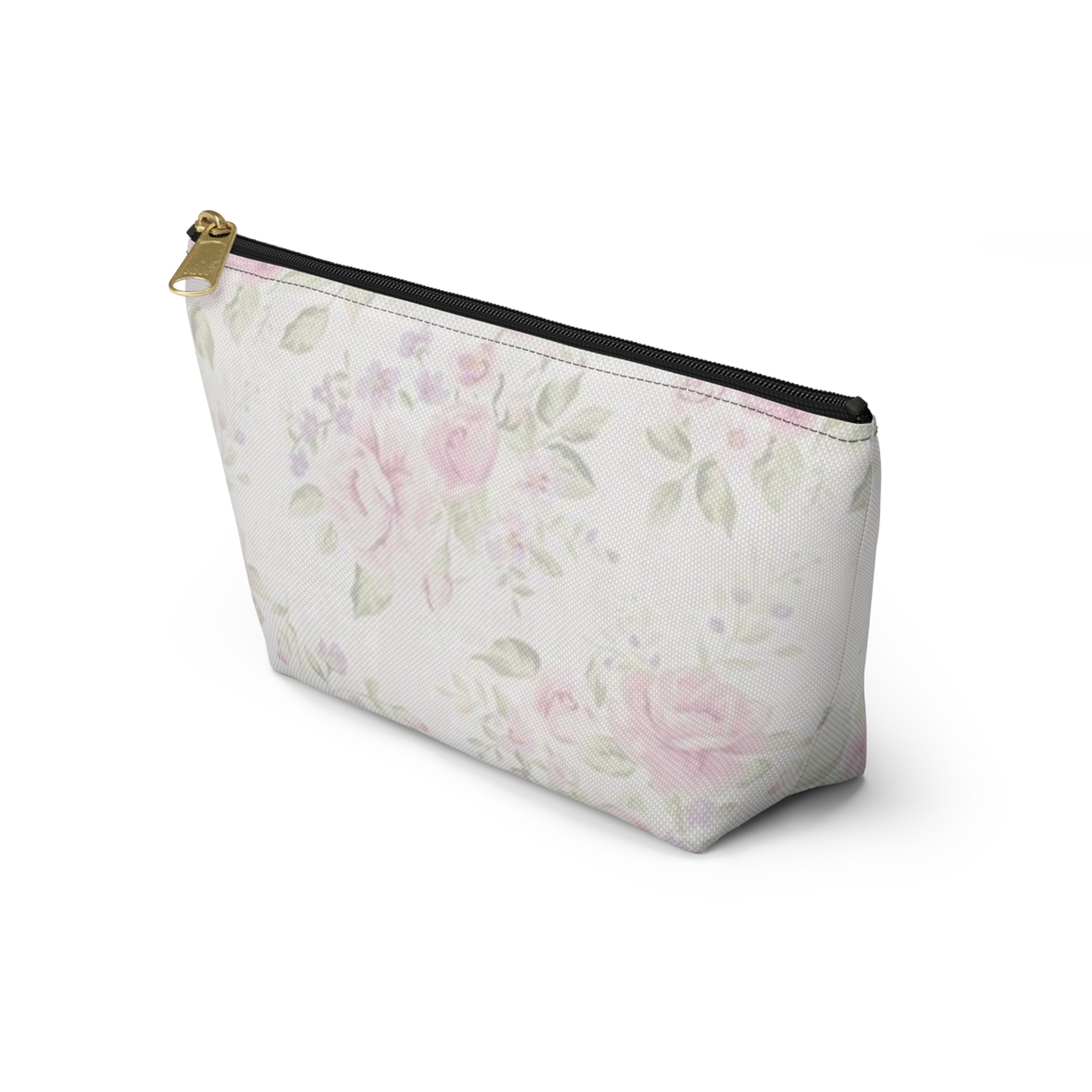 Floral Accessory Pouch, Makeup Bag, Travel Organizer, Gift for Her, Cosmetic Case, Floral Print Pouch