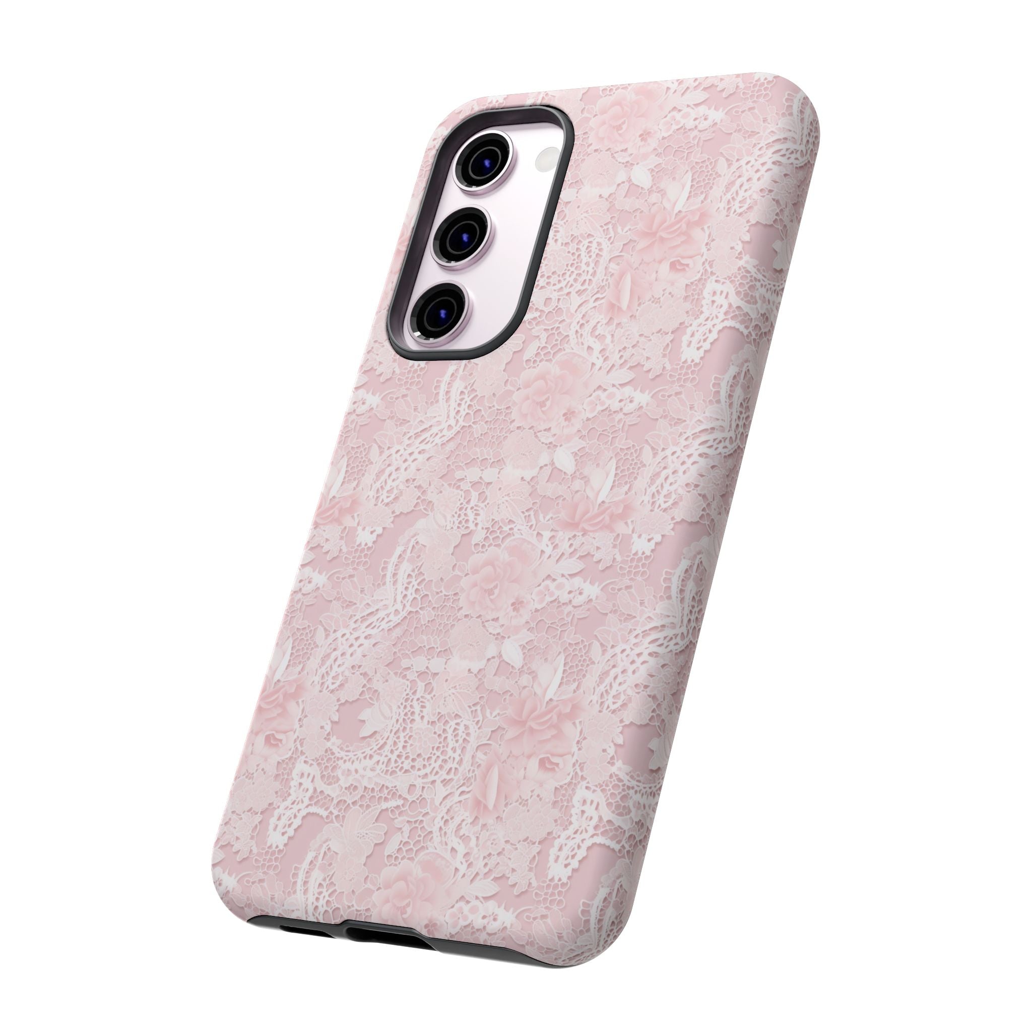 Customizable: Pink Floral Phone Case, Stylish Tough Cases, Unique Gift for Her, Cute Phone Accessories, Floral Tech Cover