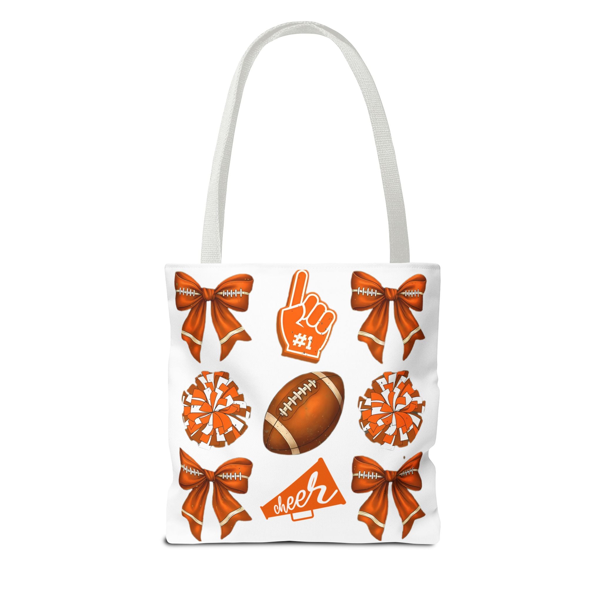 Orange Themed Game Day Tote Bag - College Commitment & Graduation Gift - School Pride Design