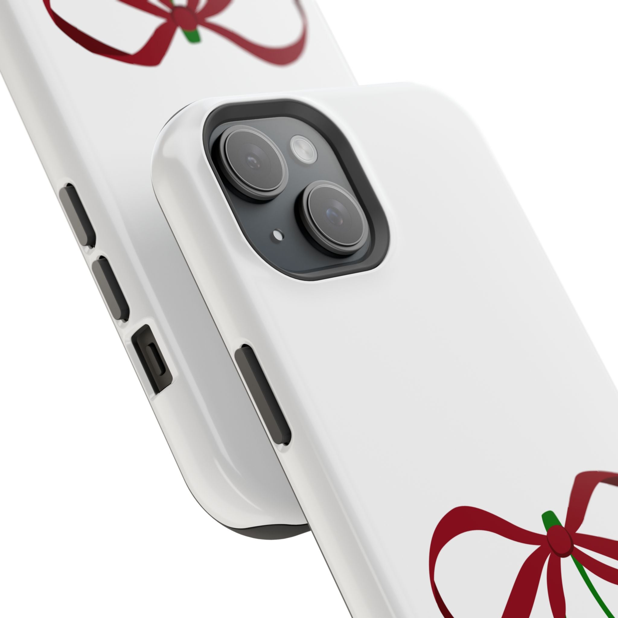 Customizable: Cherry Bow Impact-Resistant Case for Smartphones | Cute Phone Cover | Gift for Her | Cherry Lover's Accessory | Durable Phone Case