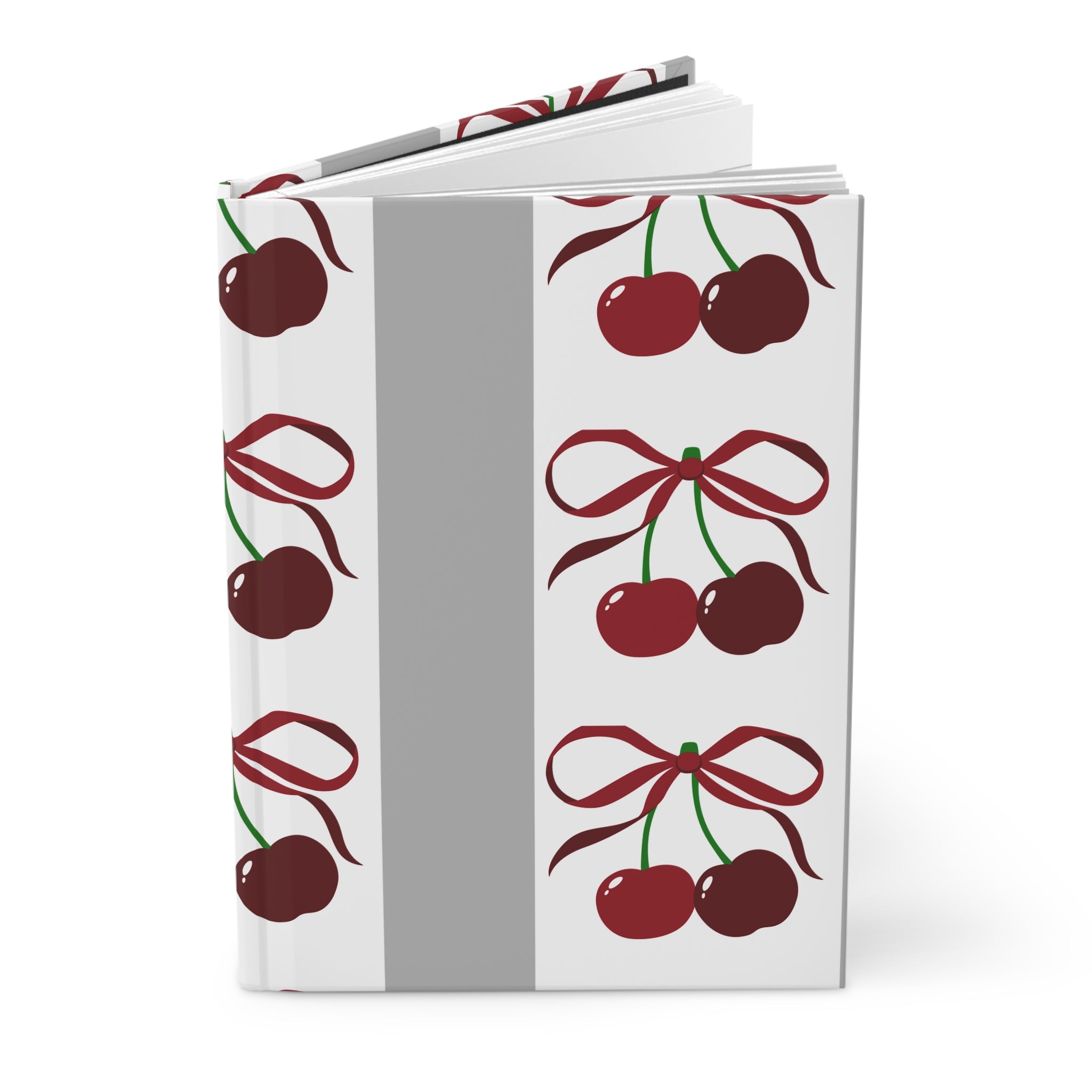 Customizable: Cherry Blossom Hardcover Journal, Cute Cherry Notebook, Gift for Writers, Journaling, Cherry Inspired Stationery, Cherry Decor