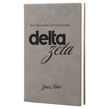 Delta Zeta Personalized Leatherette Notebook Journal