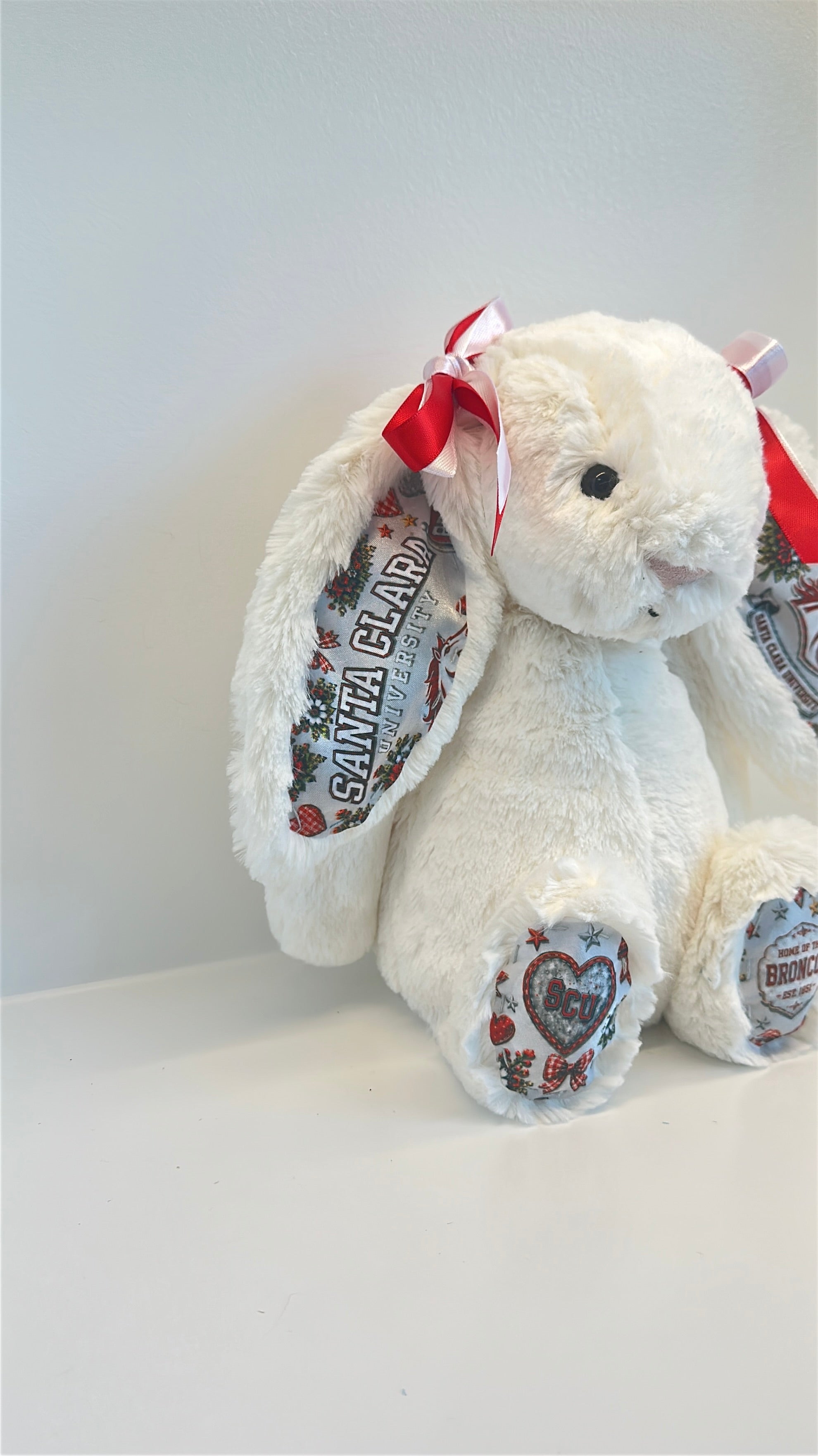 Santa Clara University Fully Custom College Jellycat Bunny
