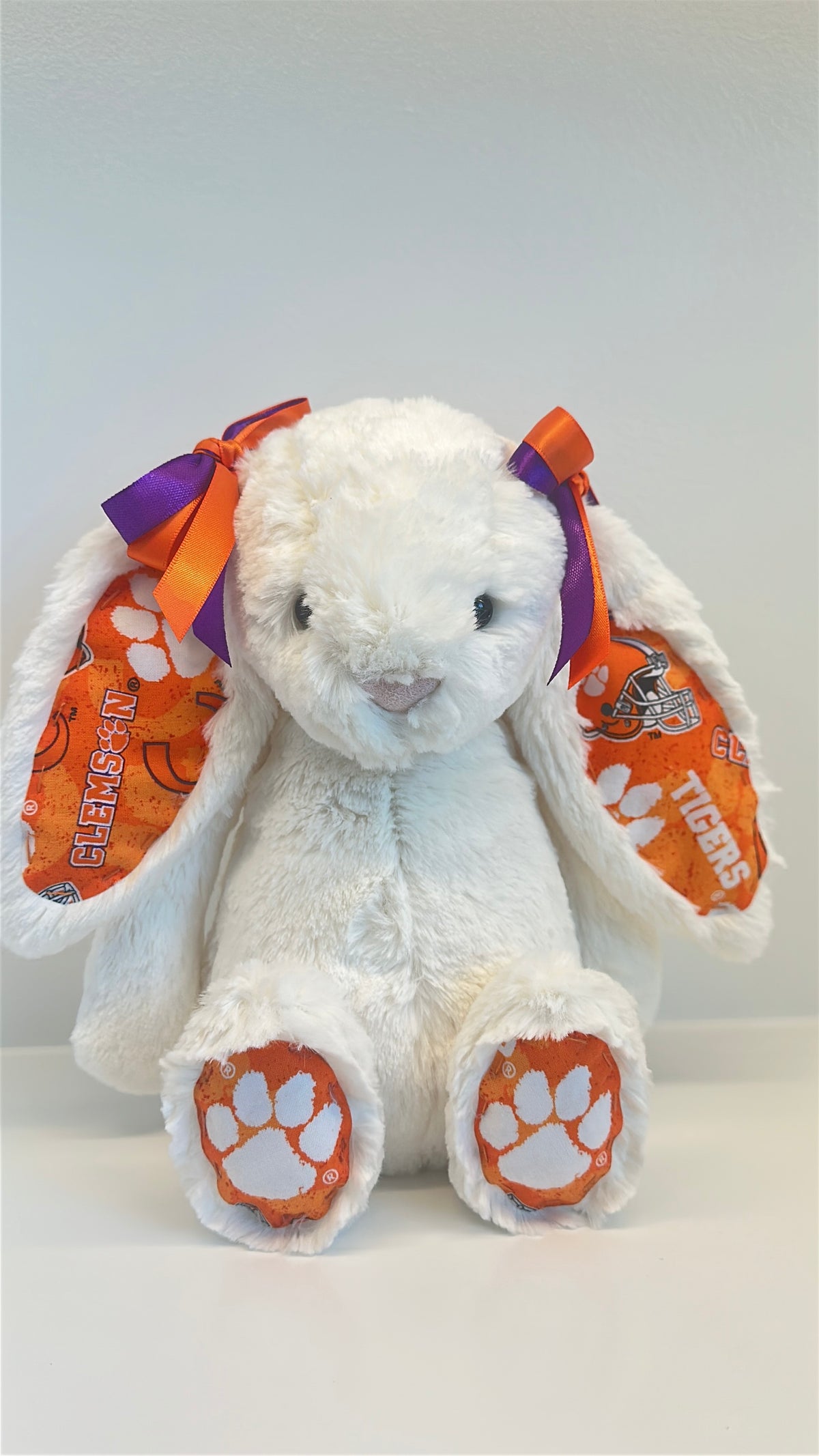 Clemson University Custom College Jellycat Bashful Bunny