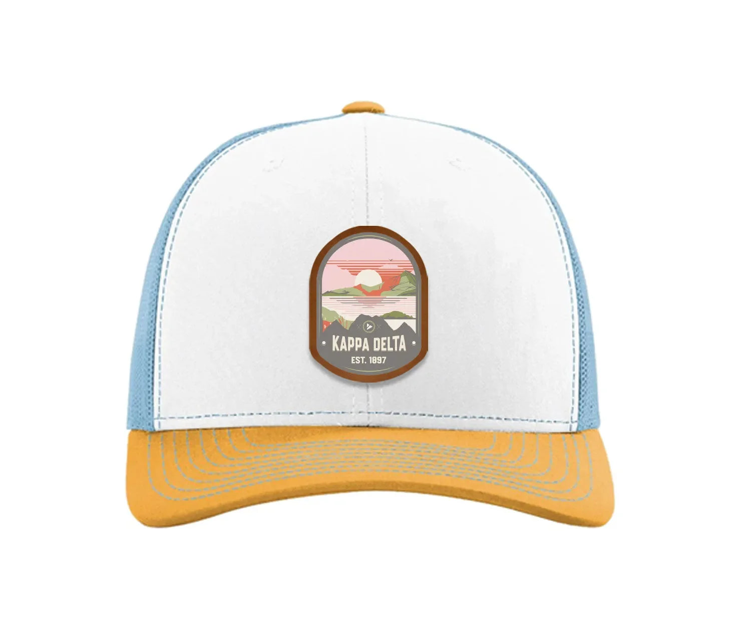 Kappa Delta Richardson 112 UV Print Leatherette Patch Trucker Hat - Ventura