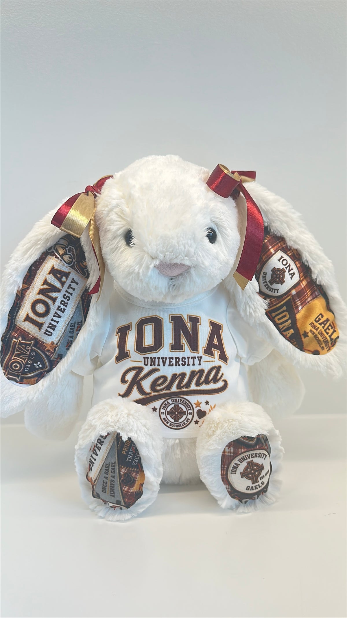 Iona University Fully Custom College Jellycat Bunny