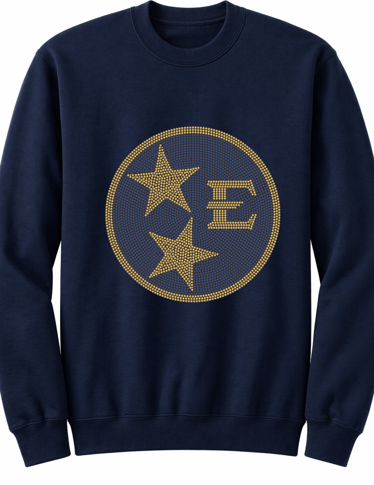 East Tennessee Circle Star Logo Navy Crewneck Sweatshirt