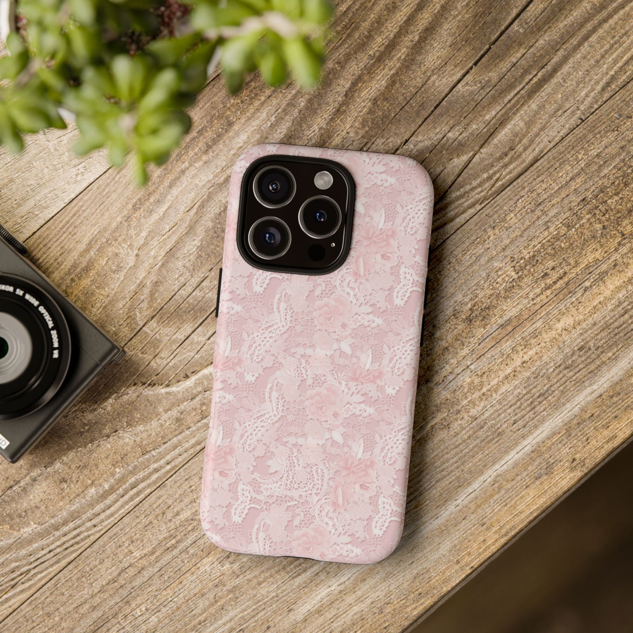 Customizable: Pink Floral Phone Case, Stylish Tough Cases, Unique Gift for Her, Cute Phone Accessories, Floral Tech Cover