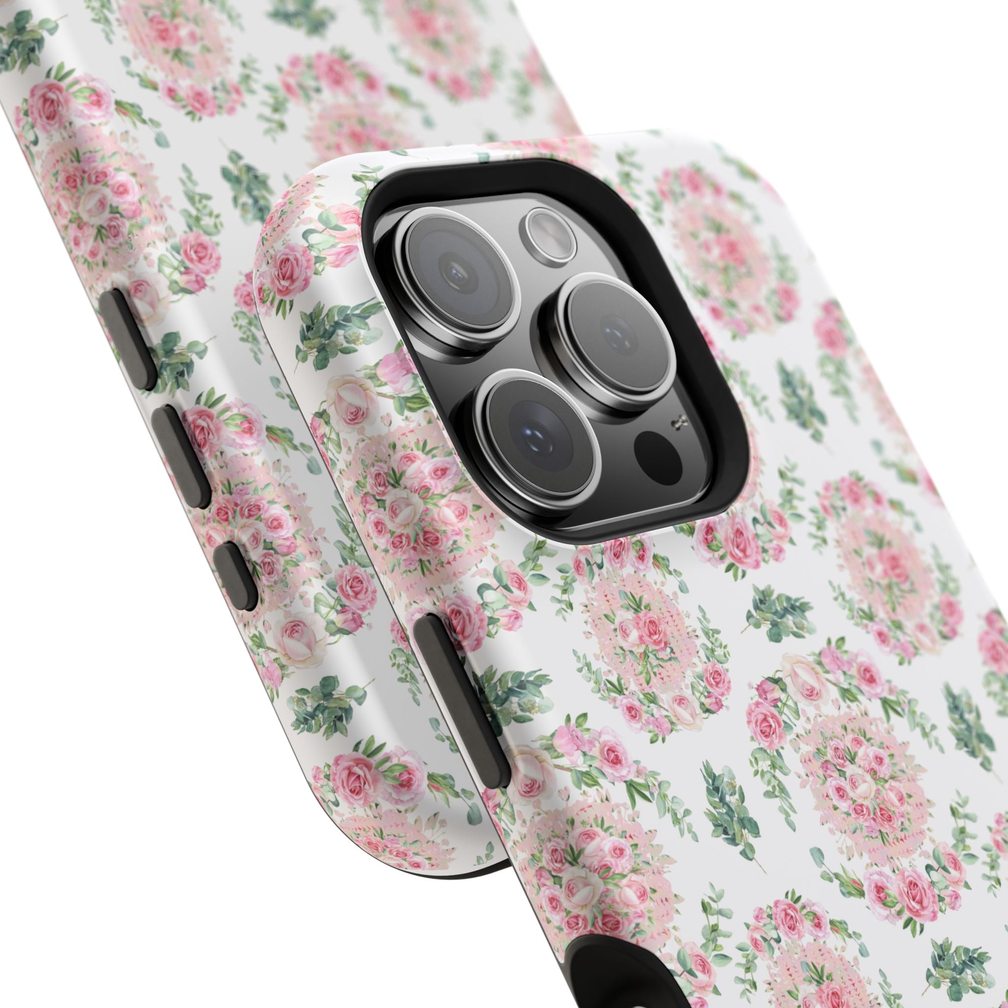 Customizable: Floral Impact-Resistant Phone Case