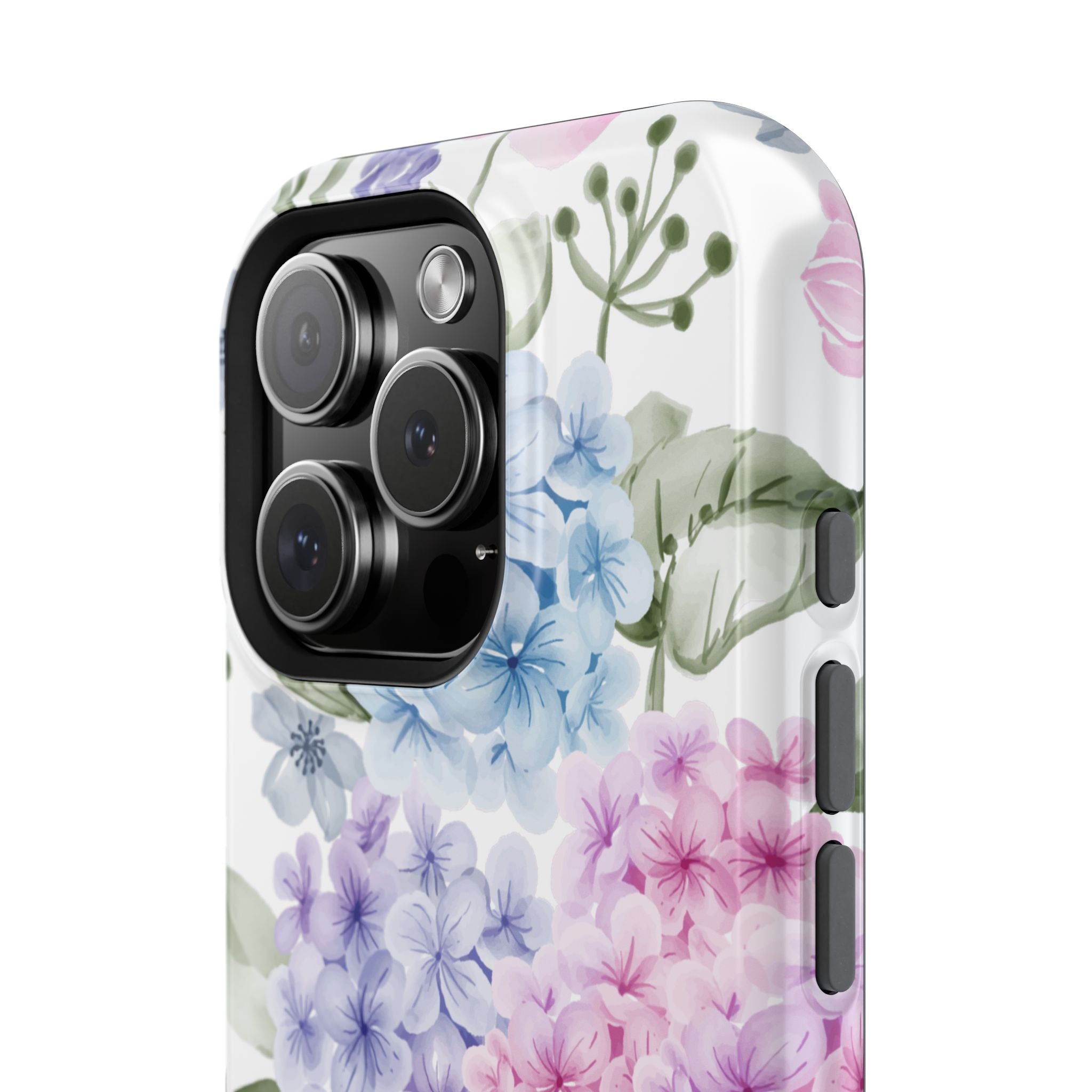 Customizable: Floral Hydrangea Impact-Resistant Phone Case
