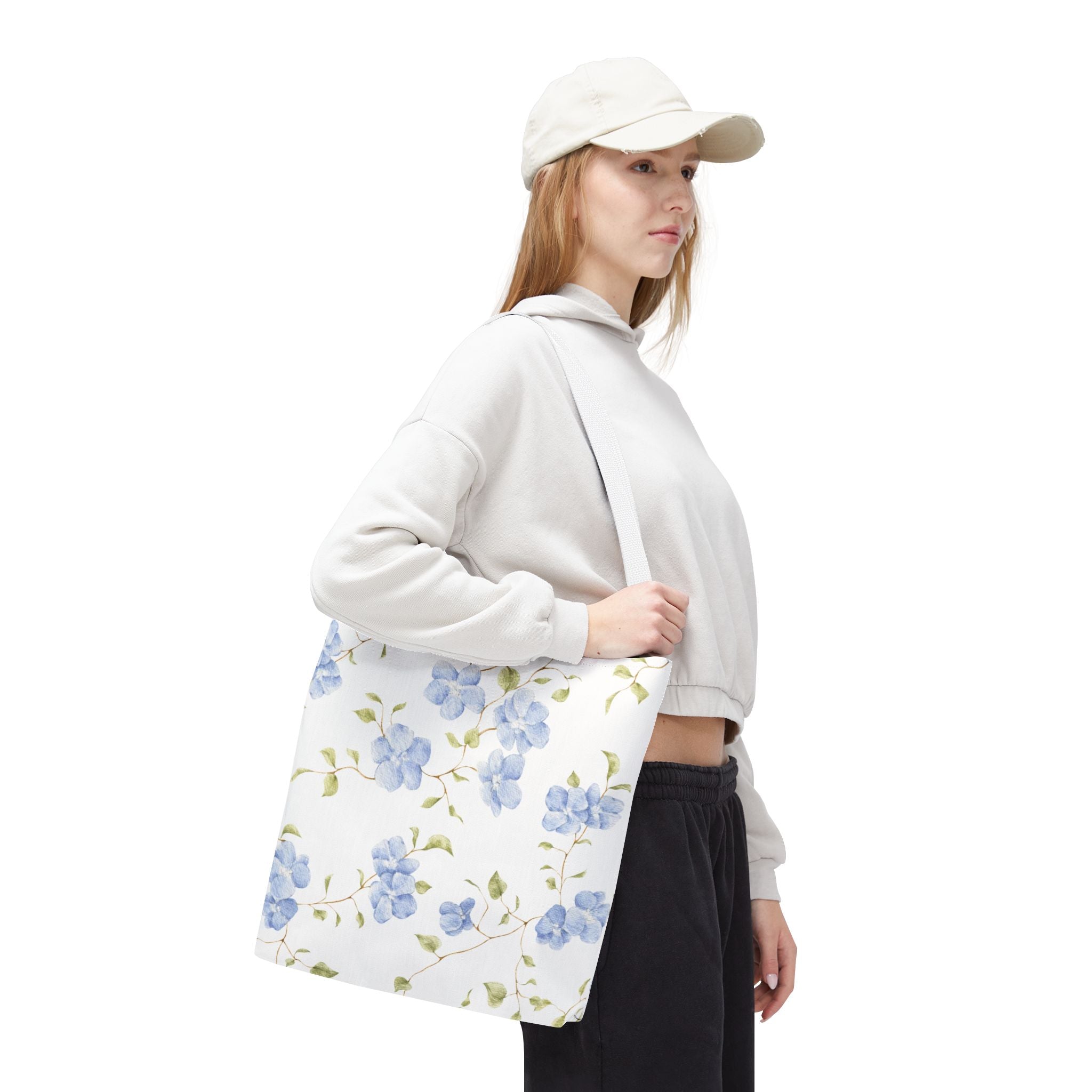 Floral Tote Bag, Stylish Eco-Friendly Bag, Gift for Her, Beach Bag, Shopping Tote, College Bag