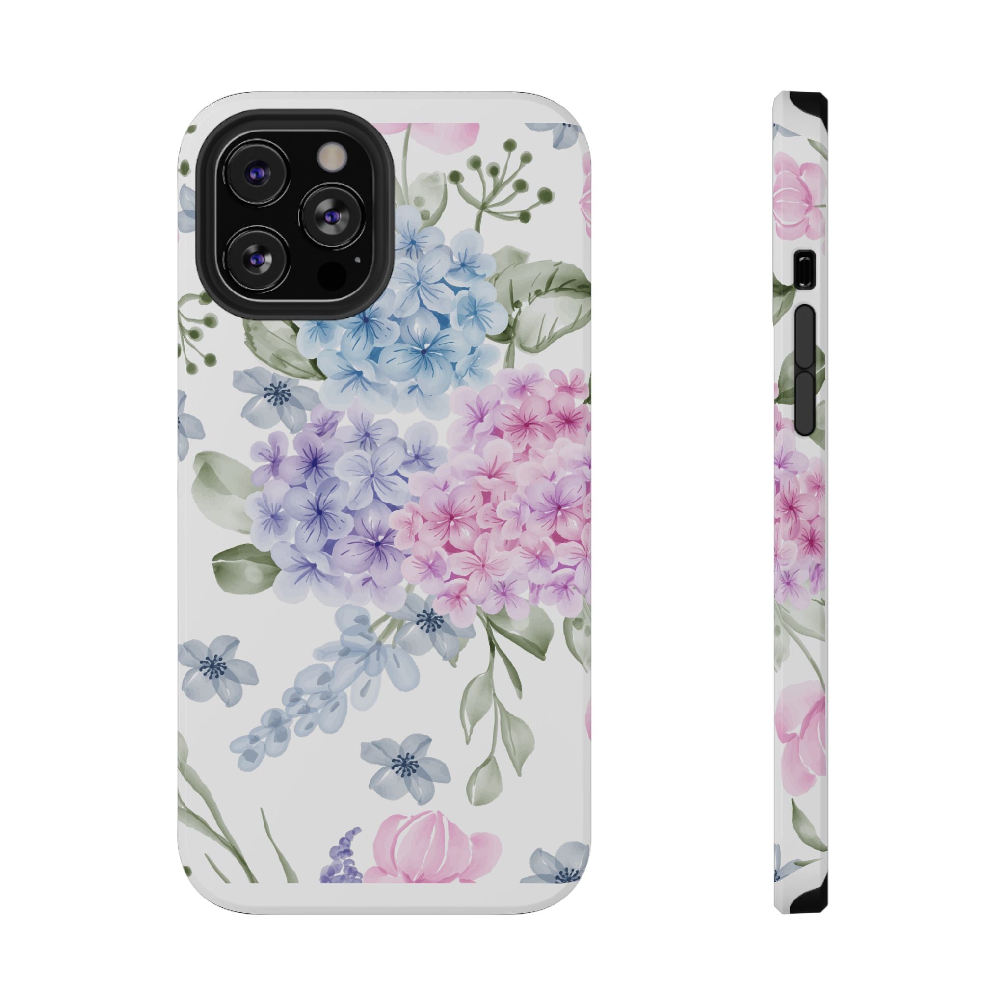 Customizable: Floral Hydrangea Impact-Resistant Phone Case