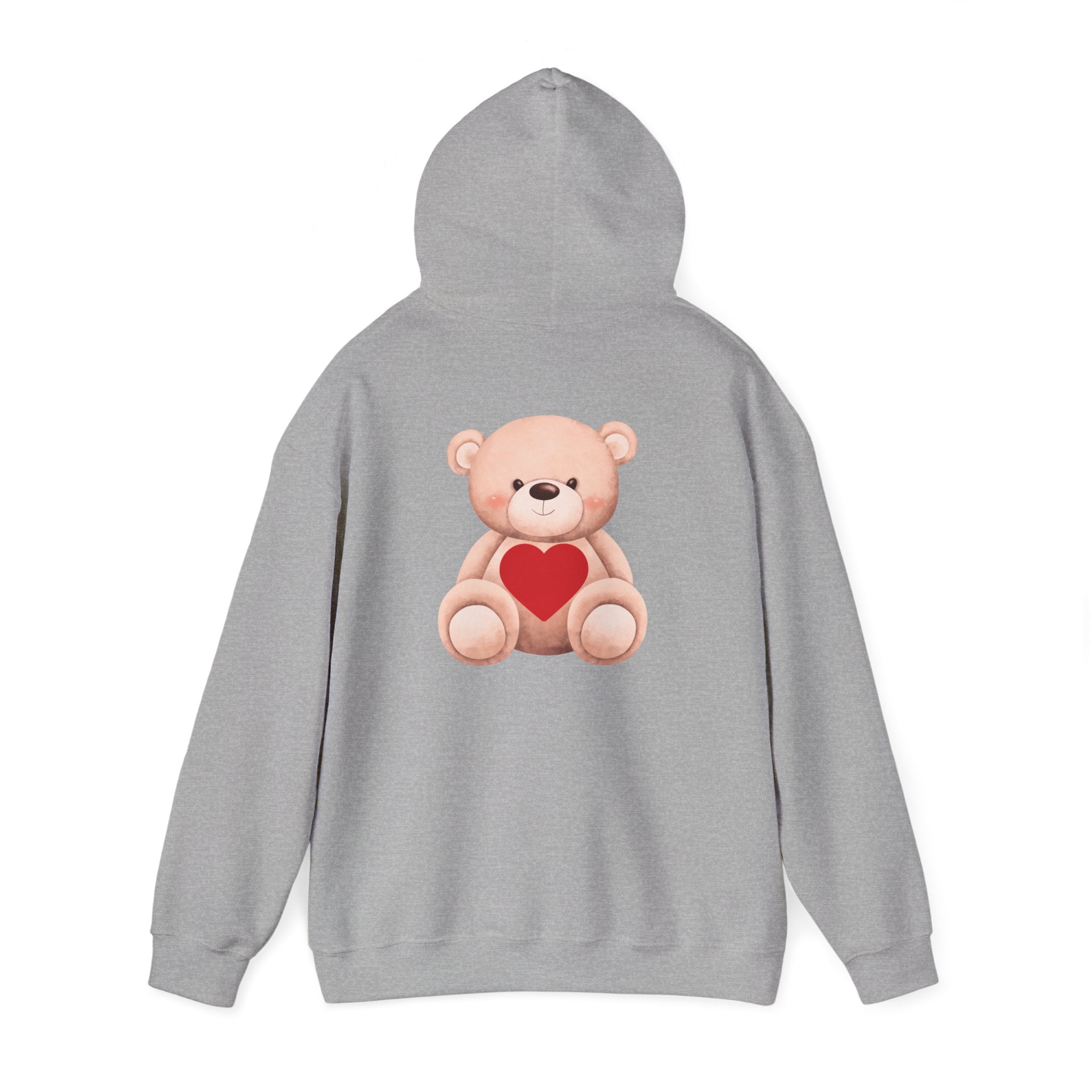 Customizable: Bear Heart Hoodie - Personalizable School Spirit Apparel