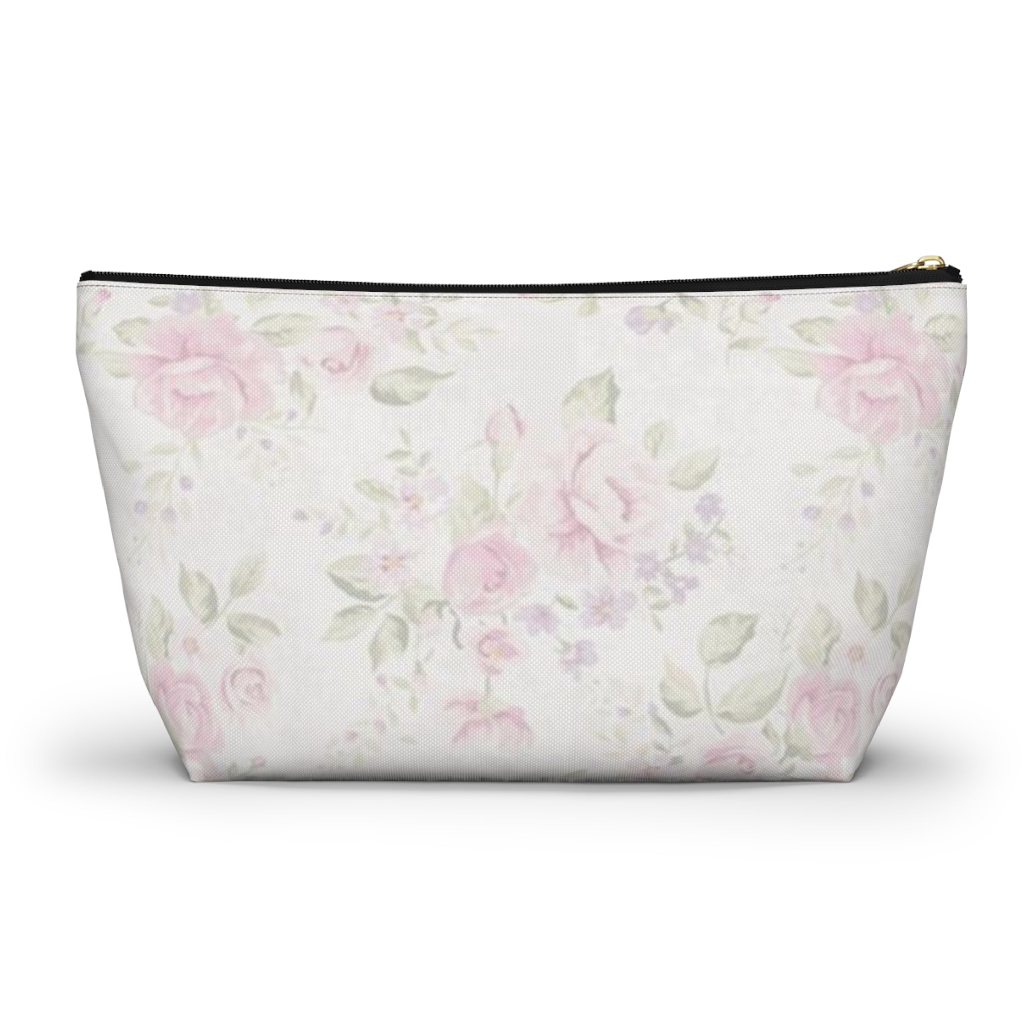 Floral Accessory Pouch, Makeup Bag, Travel Organizer, Gift for Her, Cosmetic Case, Floral Print Pouch