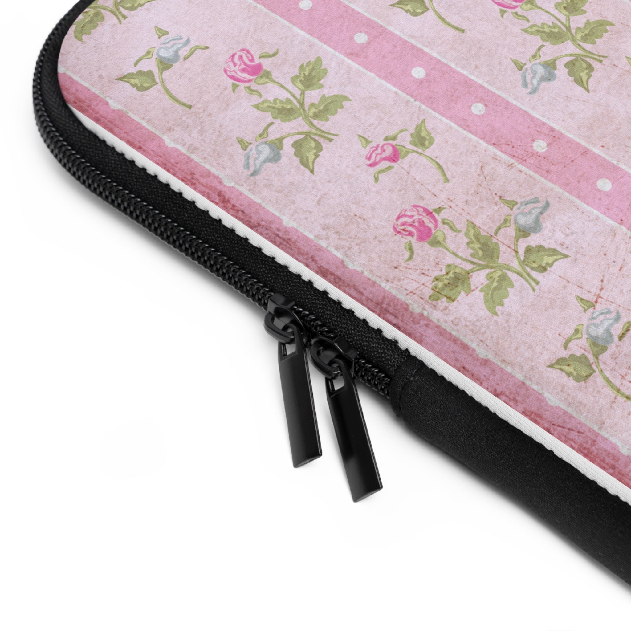 Floral Laptop Sleeve - Vintage Rose Design, Computer Carry Case, Laptop Bag, Floral Tech Accessory, Unique Gift for Her