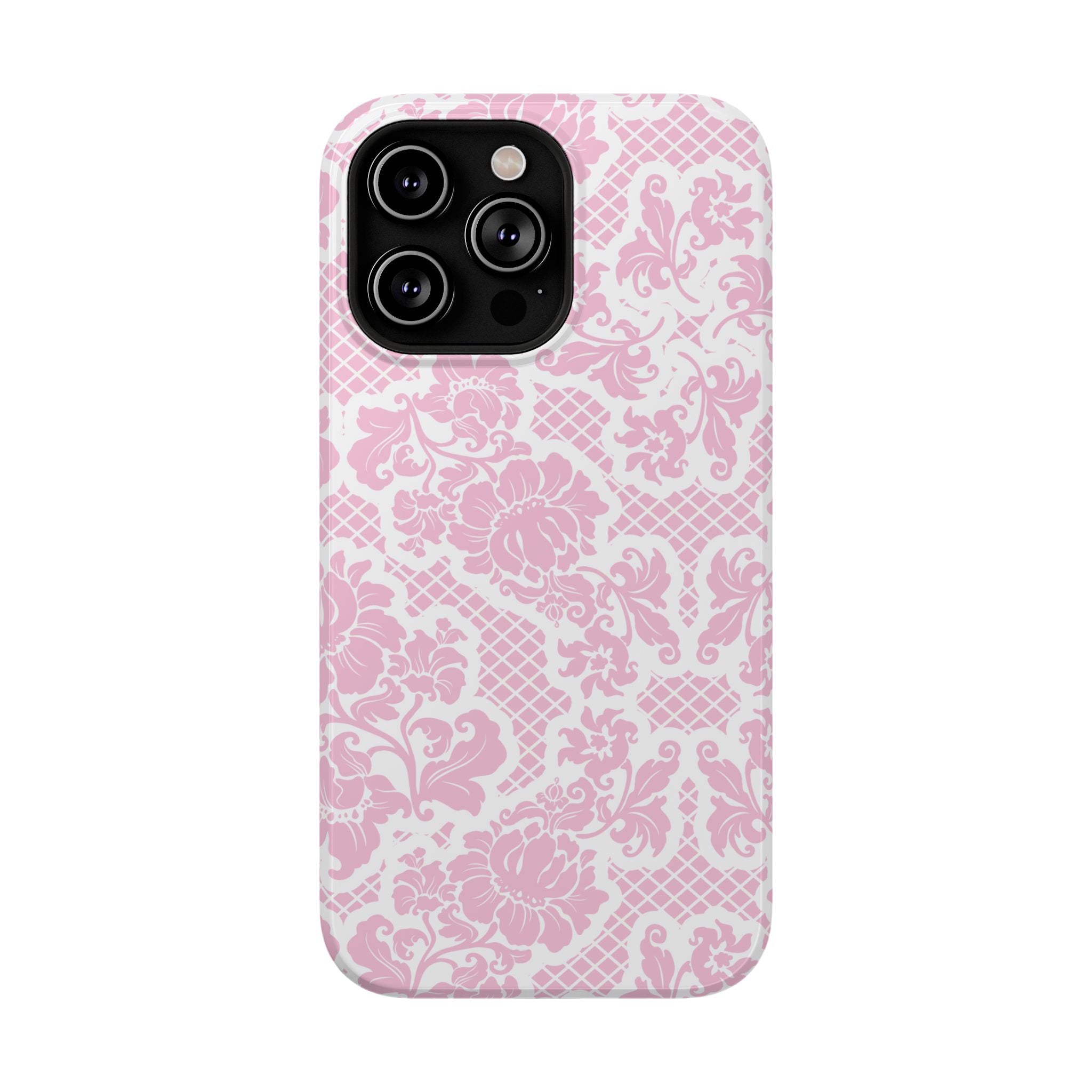 Customizable: Pink Lace Inspired Elegantly Chic Impact-Resistant Case