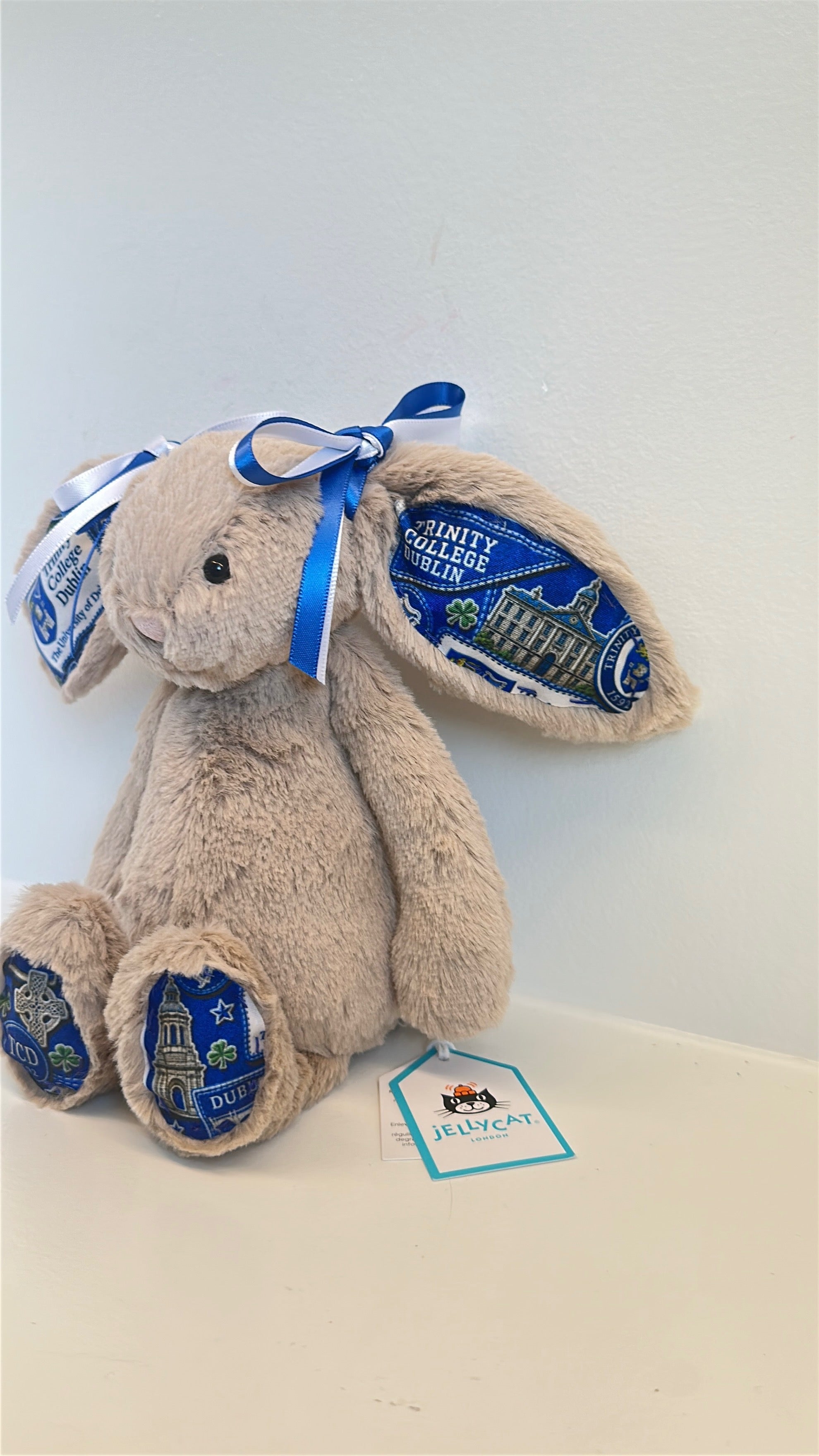 Trinity College Dublin Custom College Jellycat Bunny