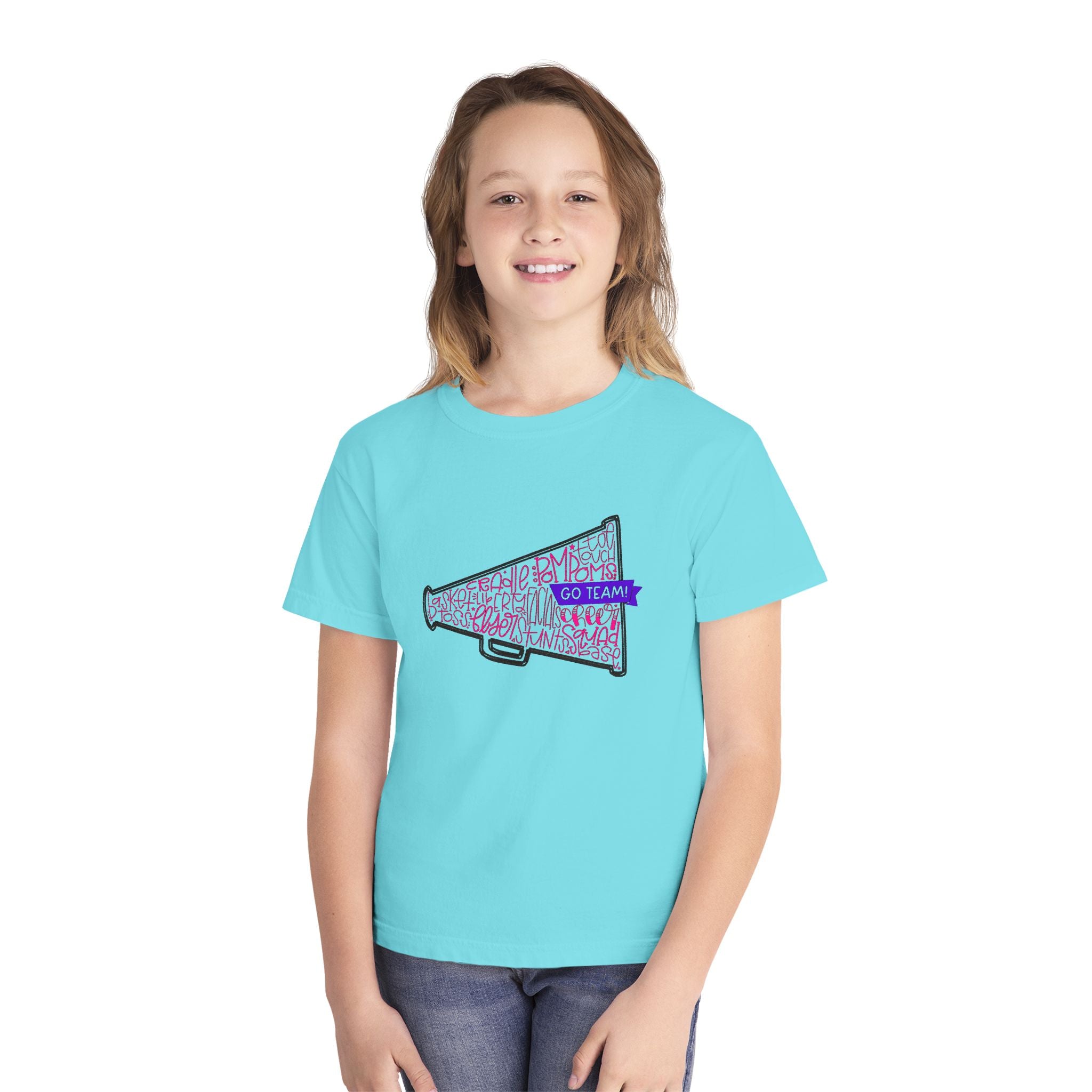 Customizable Cheerleader Megaphone Youth Tee