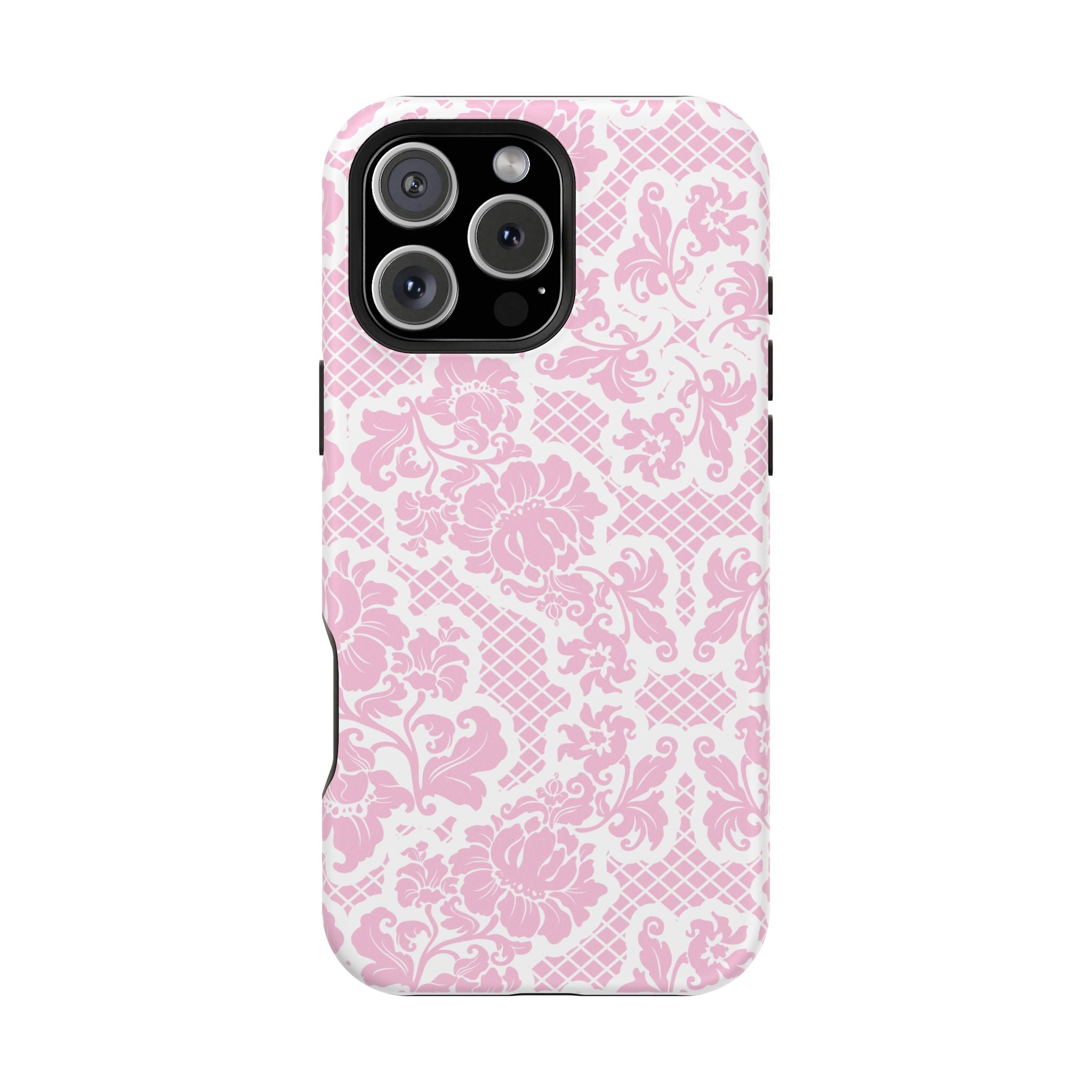 Customizable: Pink Lace Inspired Elegantly Chic Impact-Resistant Case