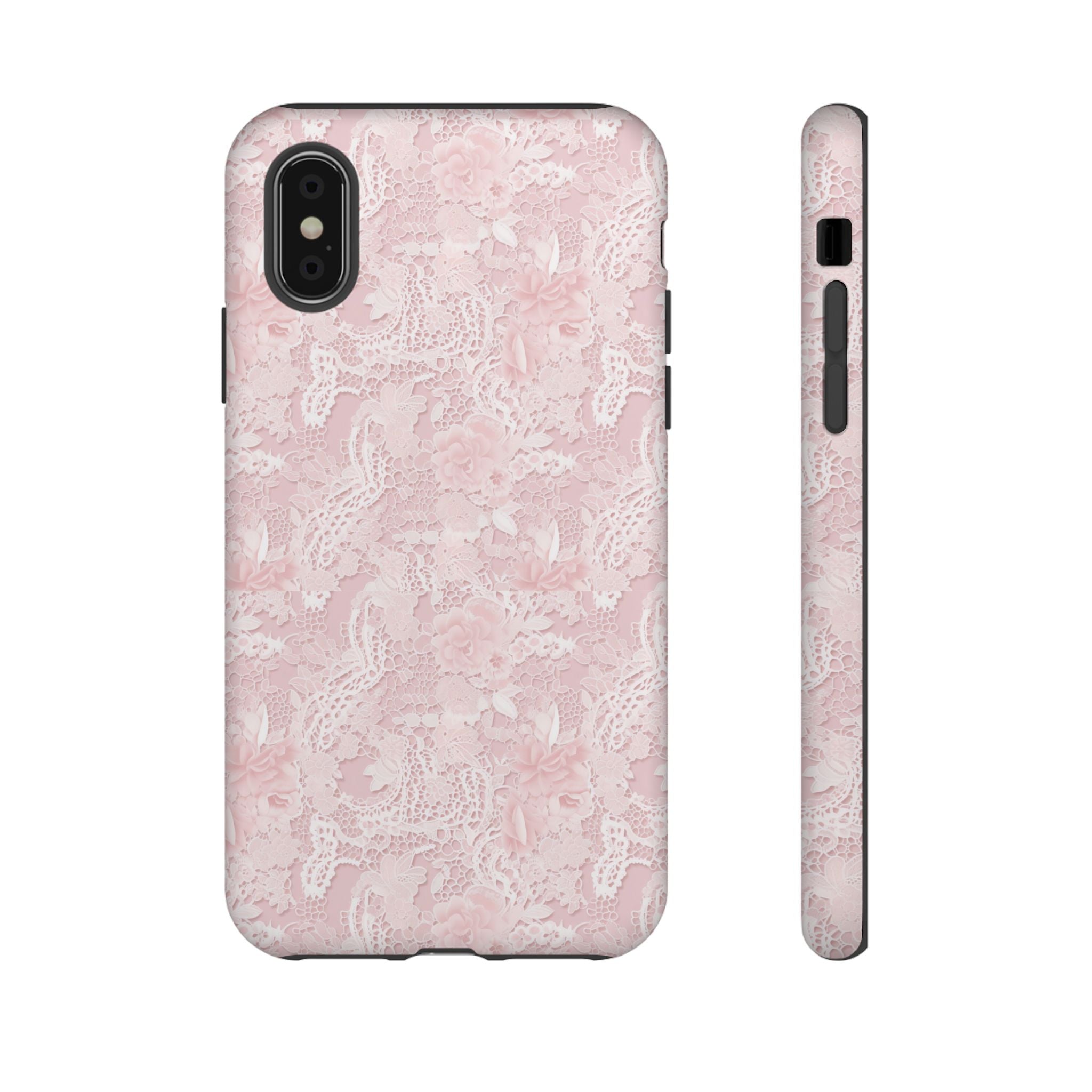 Customizable: Pink Floral Phone Case, Stylish Tough Cases, Unique Gift for Her, Cute Phone Accessories, Floral Tech Cover