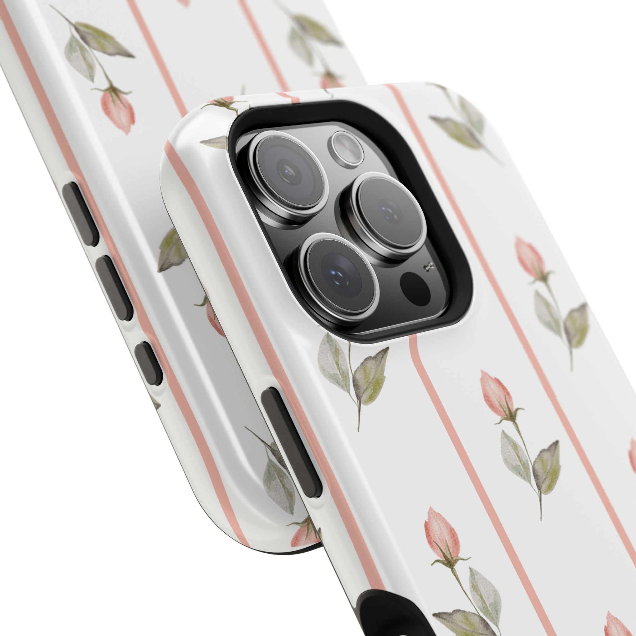Customizable: Floral Impact-Resistant Phone Case, Chic Phone Cover
