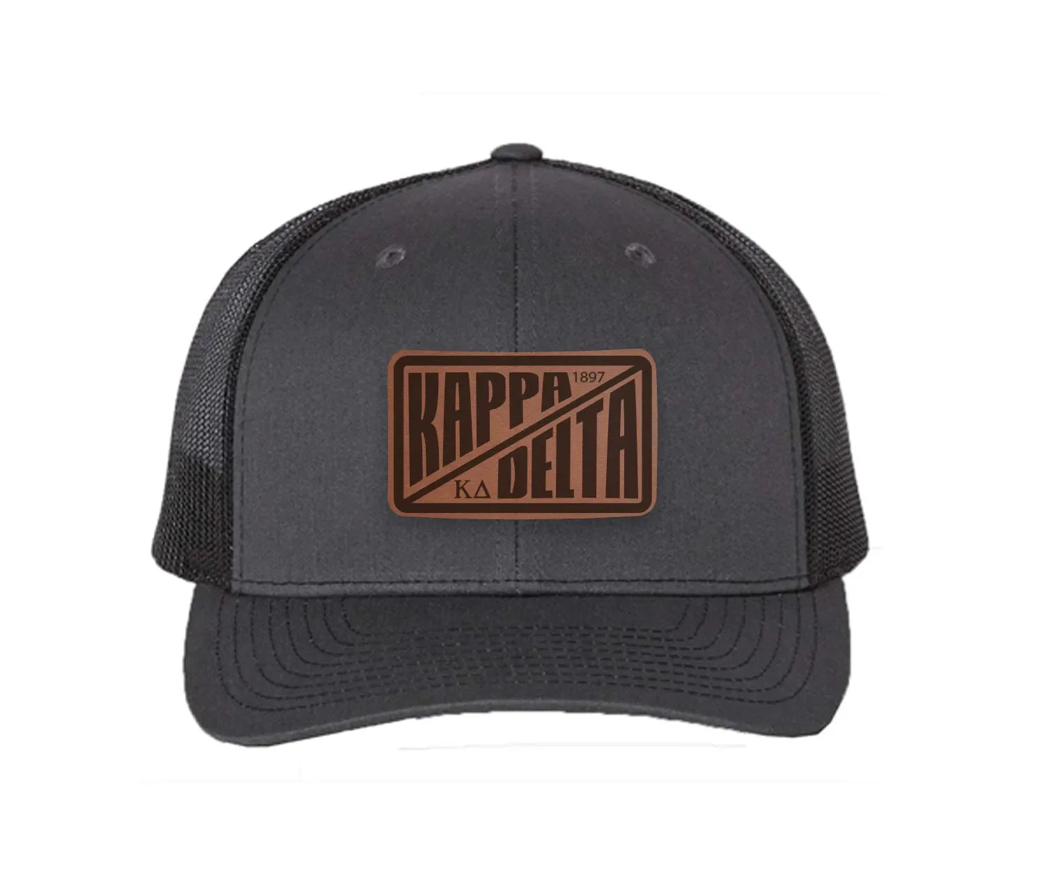 Kappa Delta Richardson 112 Leatherette Patch Trucker Hat - Divide