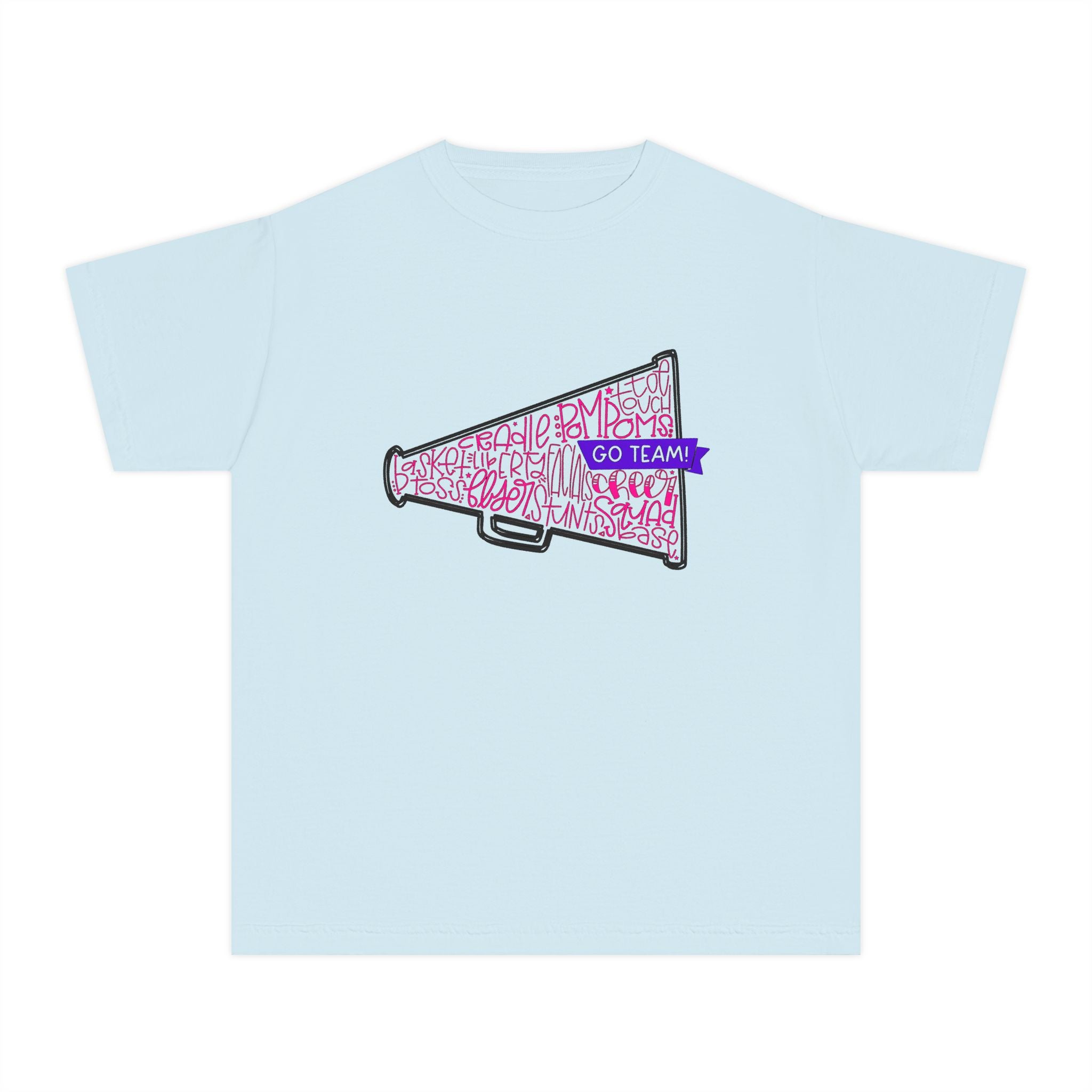 Customizable Cheerleader Megaphone Youth Tee