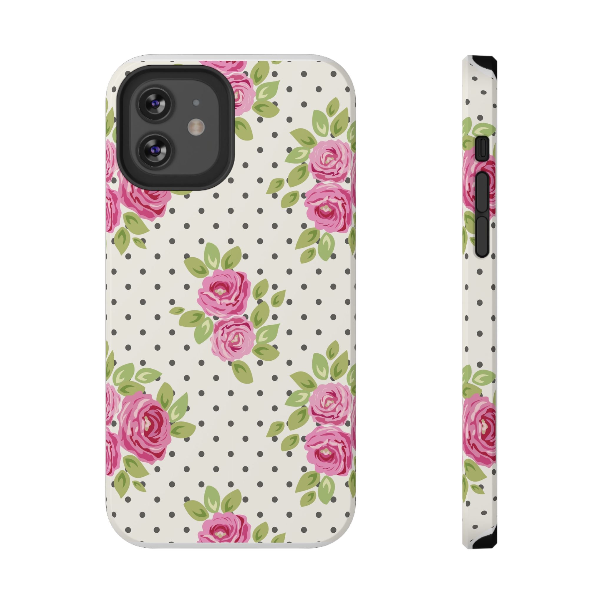 Customizable: Floral Polka Dot Phone Case