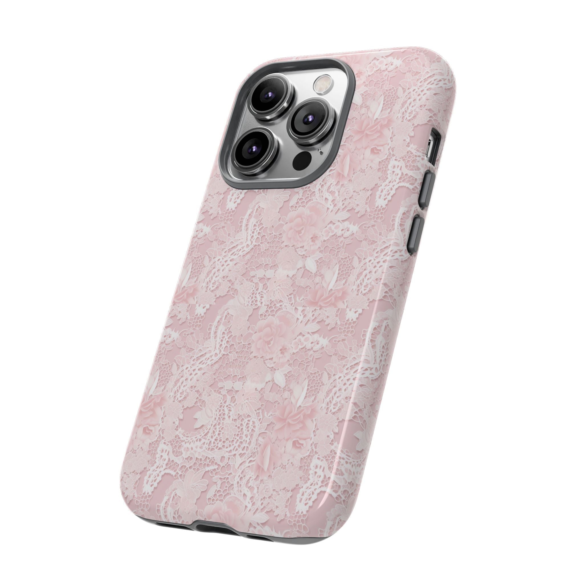 Customizable: Pink Floral Phone Case, Stylish Tough Cases, Unique Gift for Her, Cute Phone Accessories, Floral Tech Cover