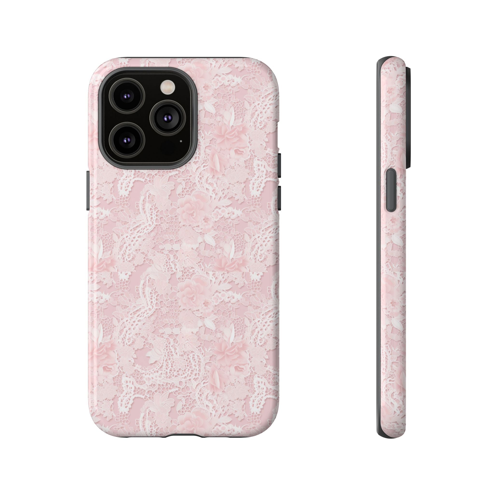 Customizable: Pink Floral Phone Case, Stylish Tough Cases, Unique Gift for Her, Cute Phone Accessories, Floral Tech Cover