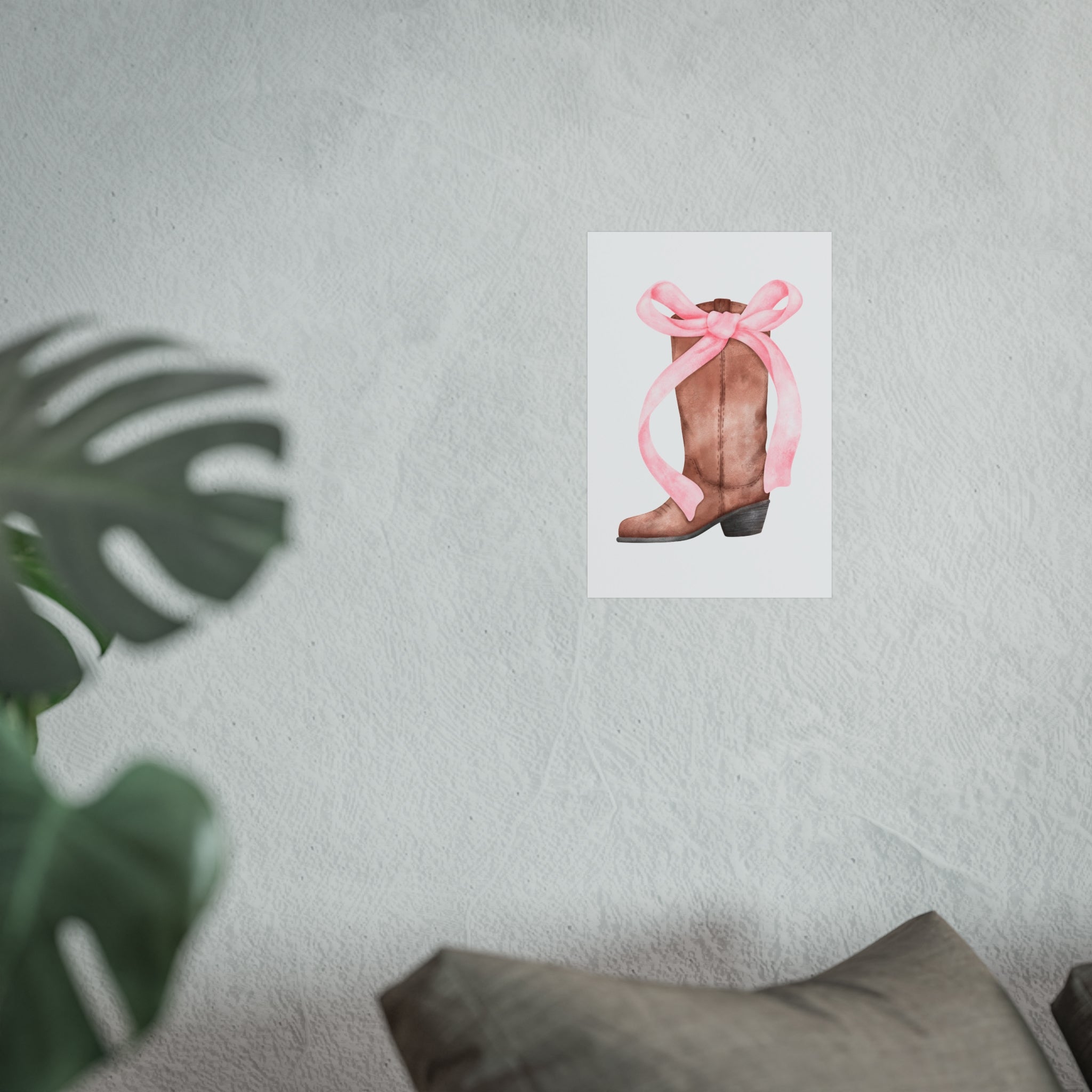 Cowgirl Coquette Bow Poster